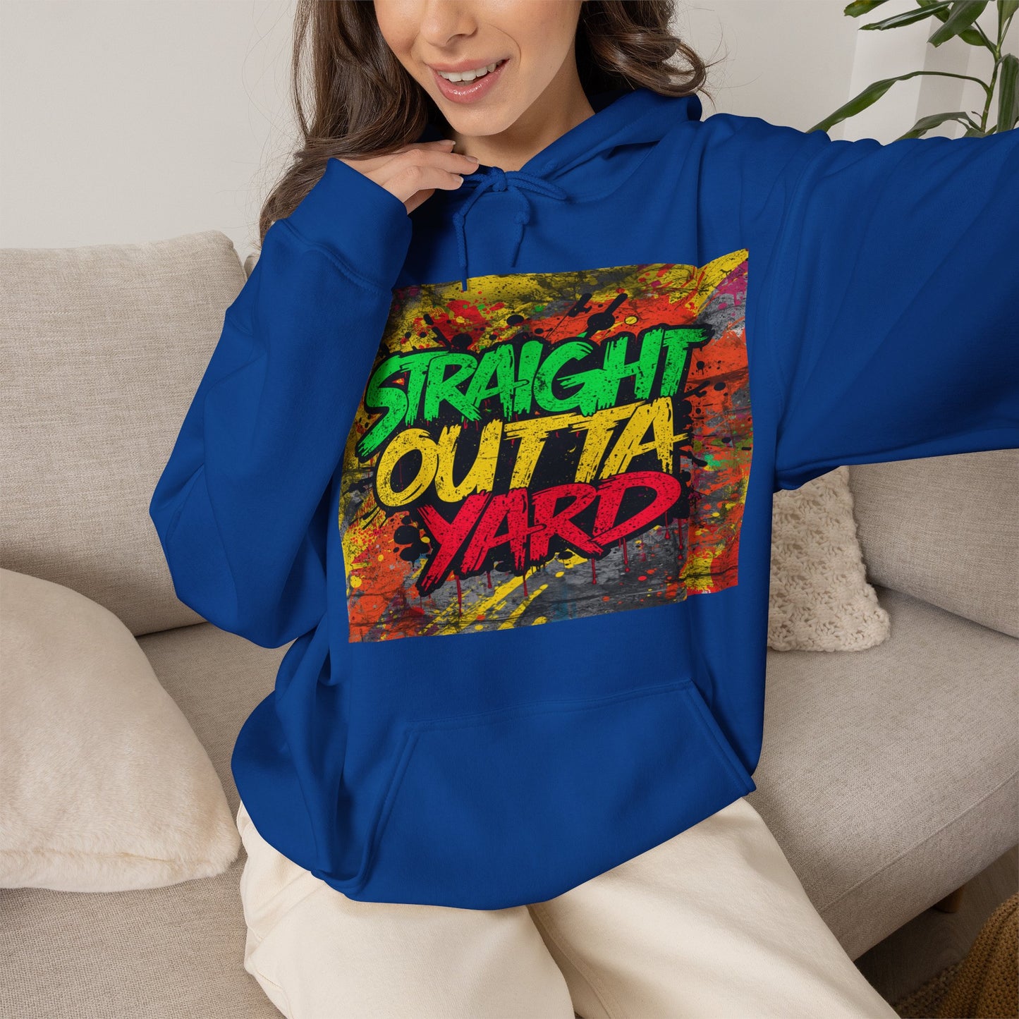 Straight Outta Yard Hoodie — Funny Gardening & Backyard Work Hoodie