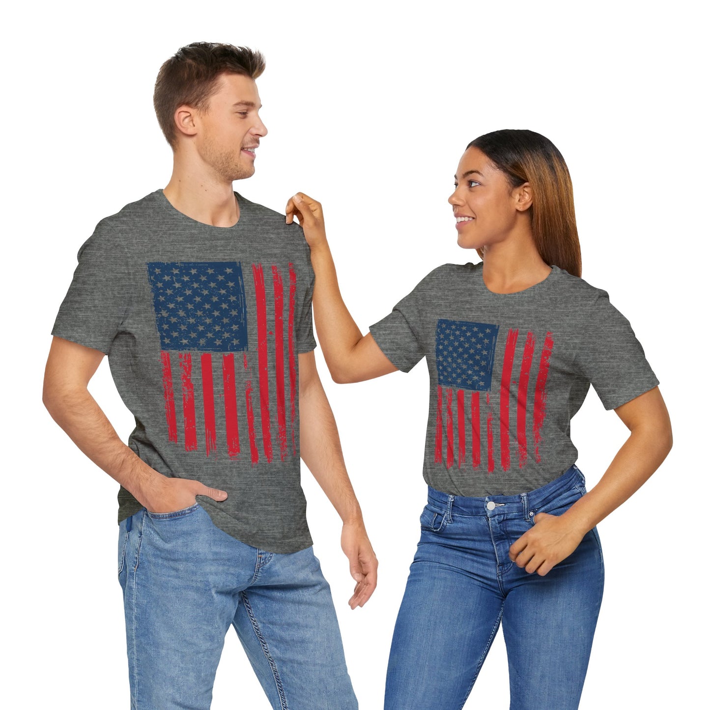 Patriotic Unisex Tee - Grunge American Flag Shirt, Independence Day Apparel, July 4th Celebration, Casual Summer Wear, Gift for [...]