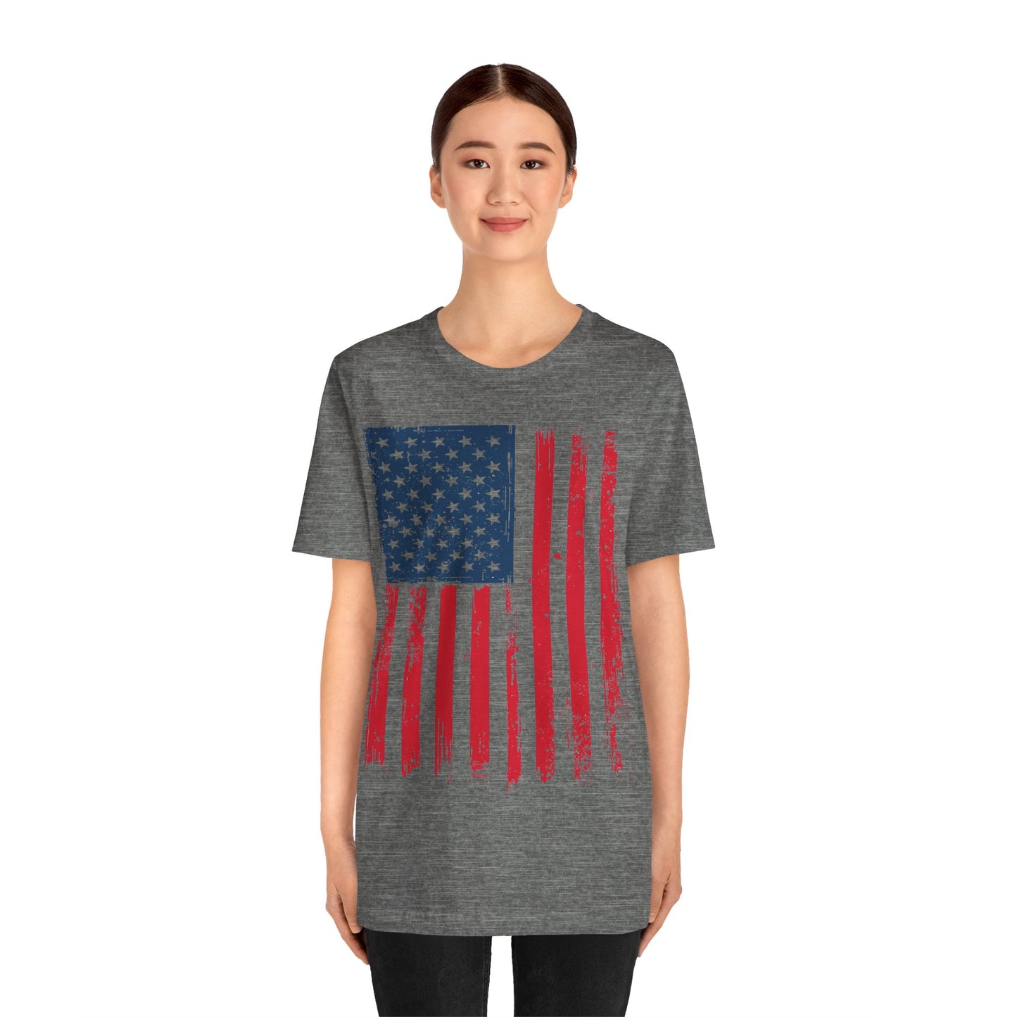 Patriotic Unisex Tee - Grunge American Flag Shirt, Independence Day Apparel, July 4th Celebration, Casual Summer Wear, Gift for [...]