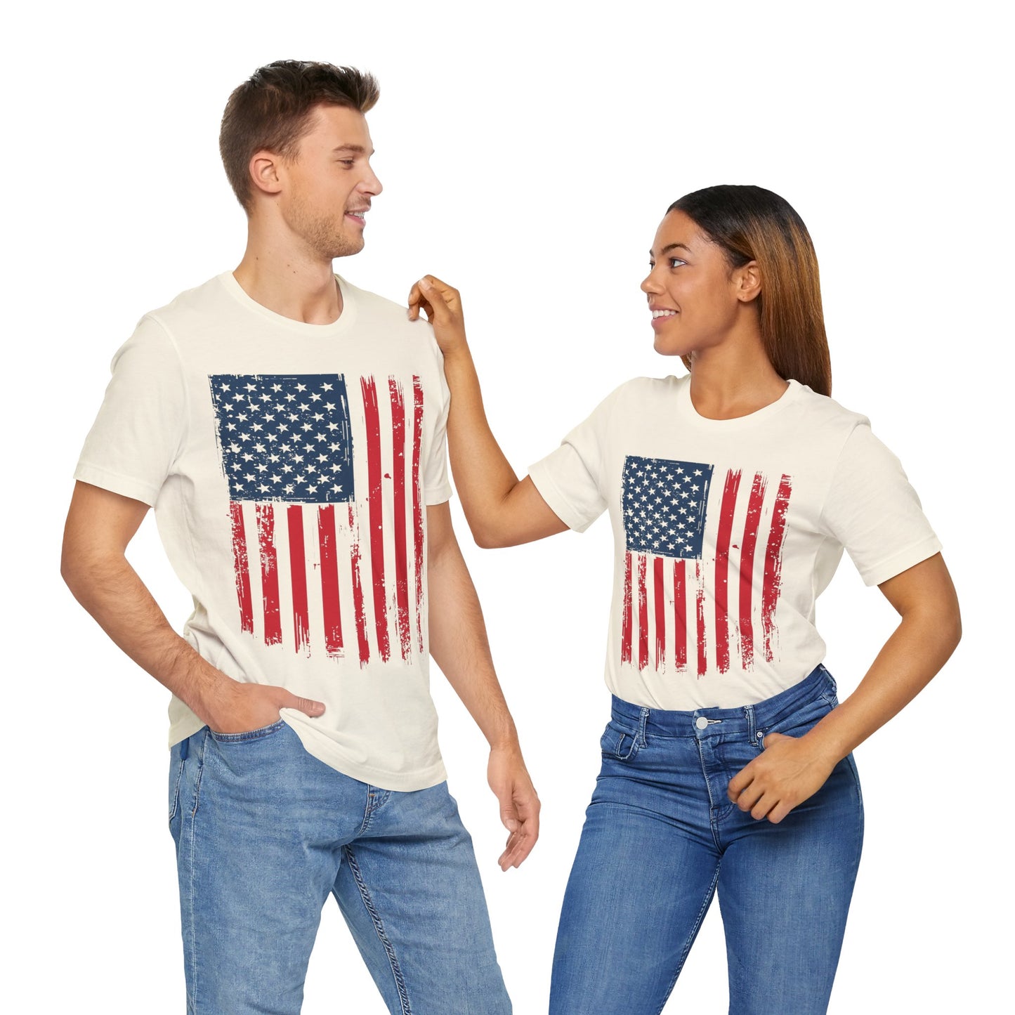 Patriotic Unisex Tee - Grunge American Flag Shirt, Independence Day Apparel, July 4th Celebration, Casual Summer Wear, Gift for [...]