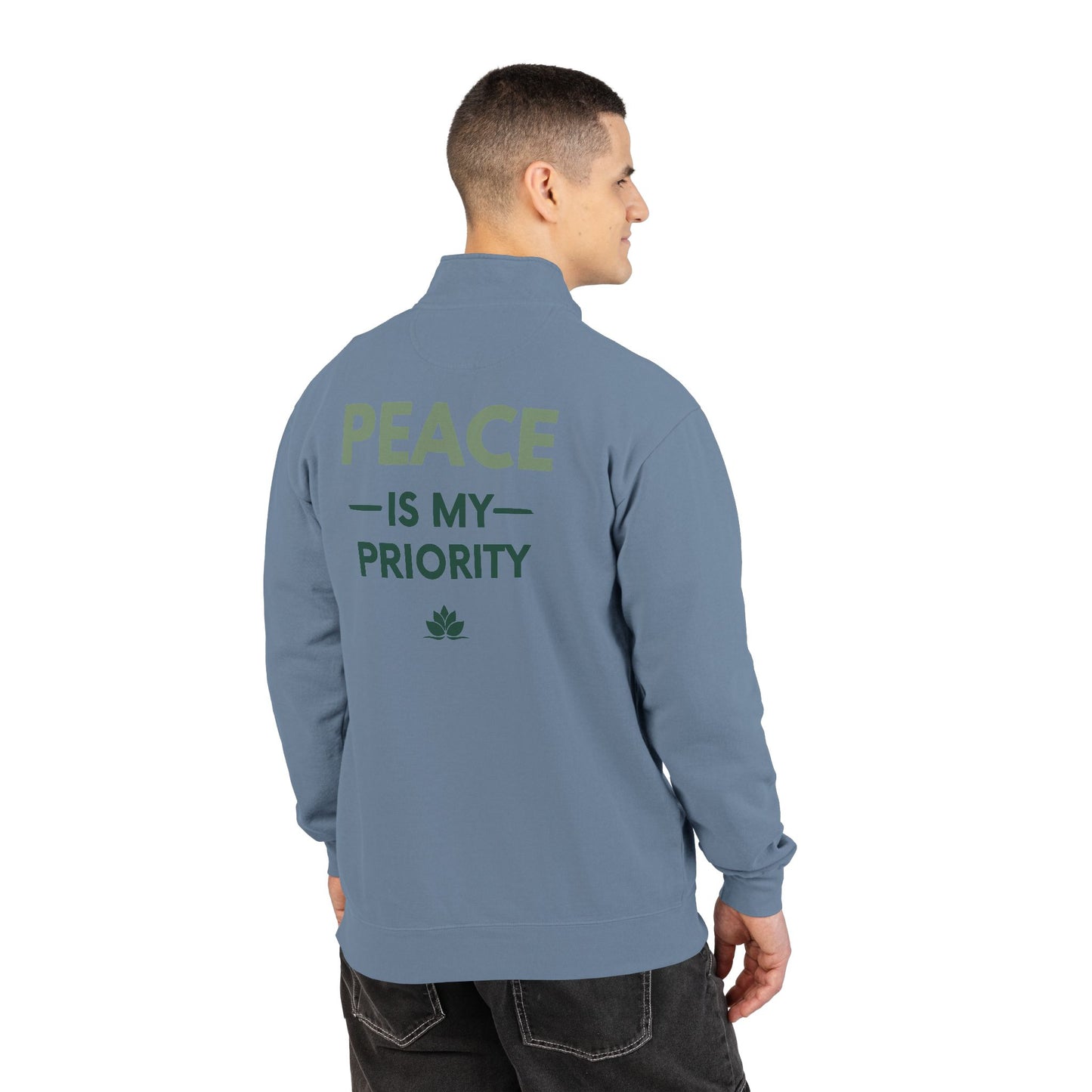 Peace Is My Priority Quarter-Zip Sweatshirt