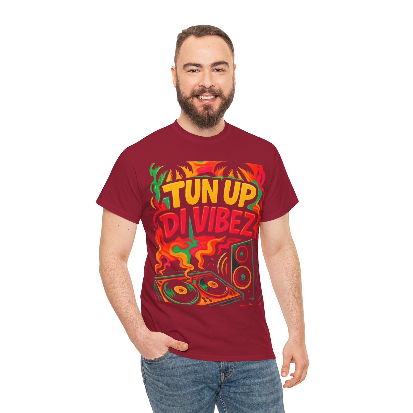 Tun Up Di Vibes T-Shirt — Caribbean Party Reggae Festival Tee