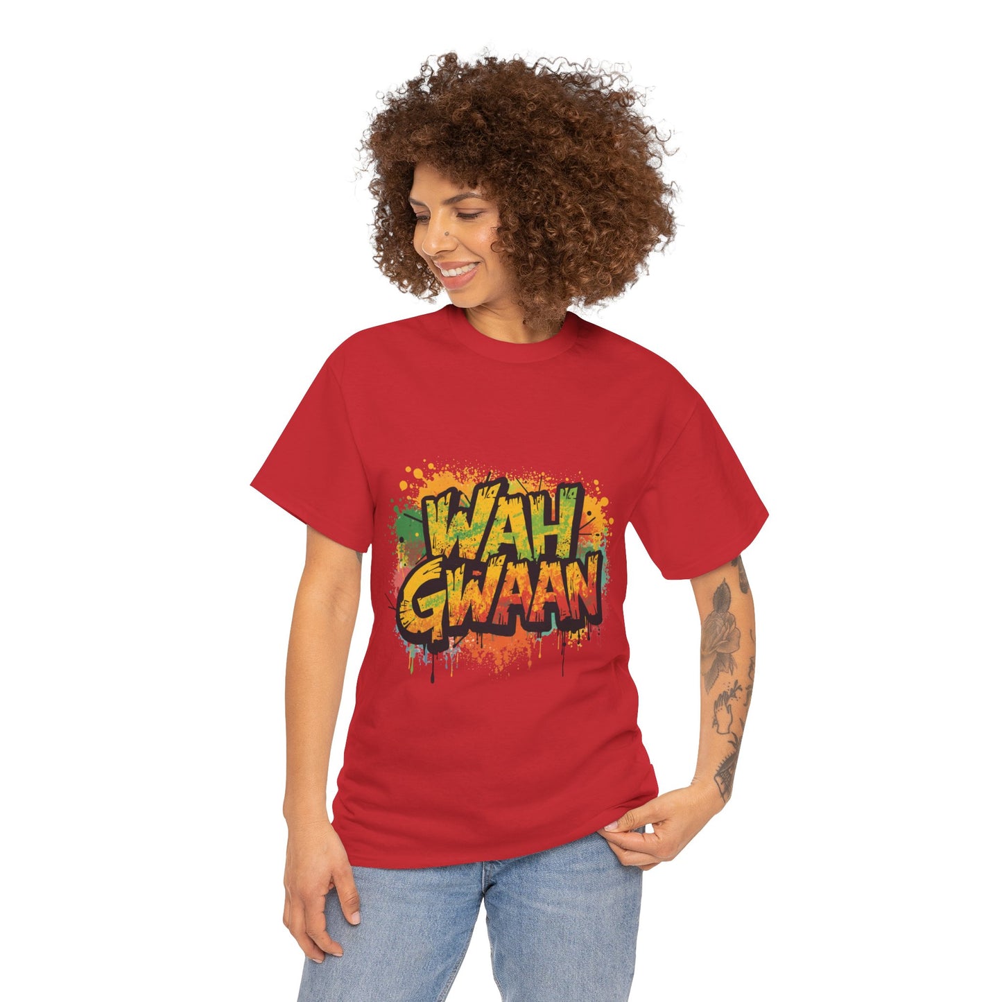 Wah Gwaan Graphic T-Shirt — Casual Jamaican Phrase Tee