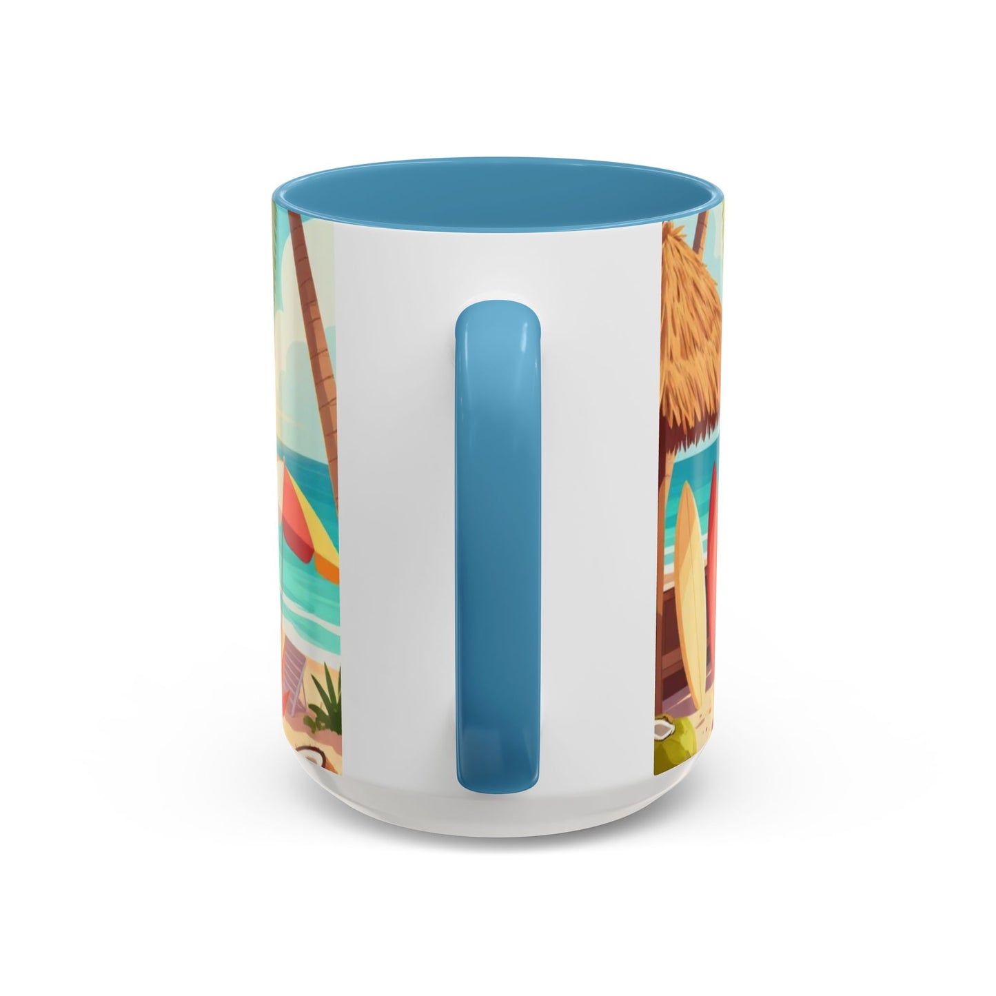 Beach Sunrise Coffee Mug — Tropical Ocean Scene Accent Mug (11/15oz)