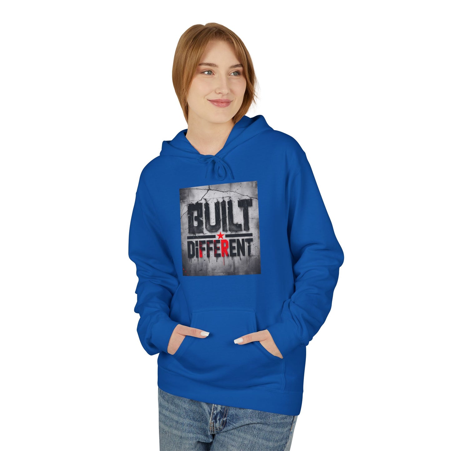Built Different Midweight Soft style Fleece Hoodie, Unisex Comfort, Casual Wear for All Occasions