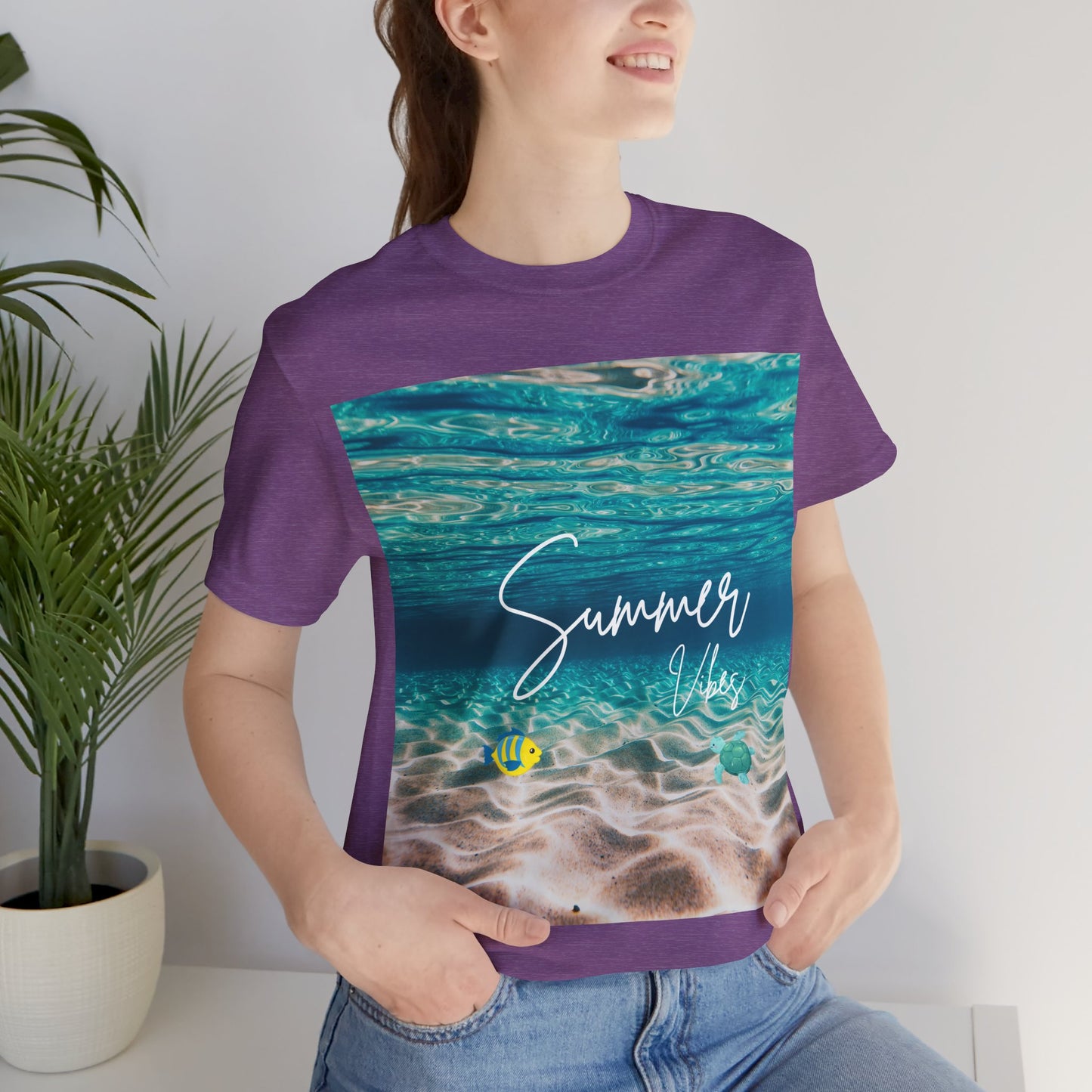 Summer Vibe Graphic Tee - Unisex Heavy Cotton Shirt for Him or Her