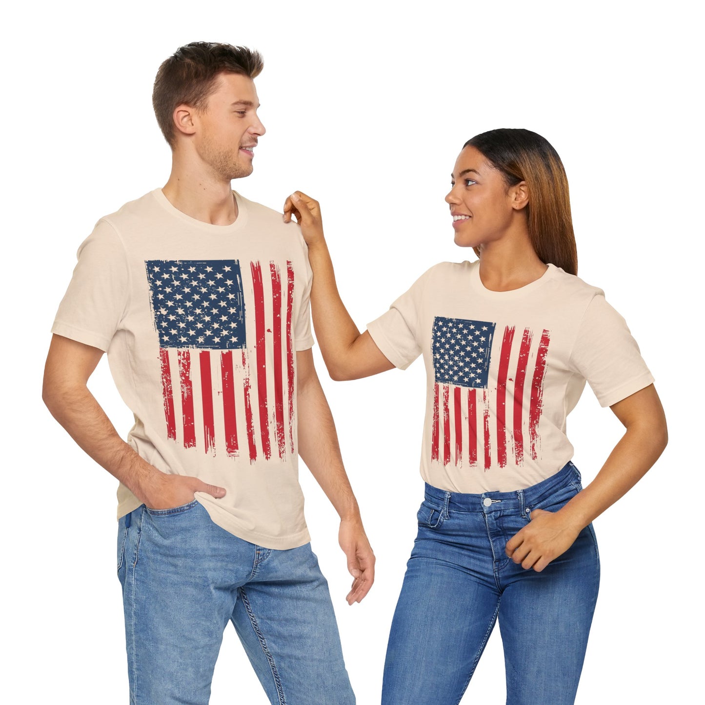 Patriotic Unisex Tee - Grunge American Flag Shirt, Independence Day Apparel, July 4th Celebration, Casual Summer Wear, Gift for [...]