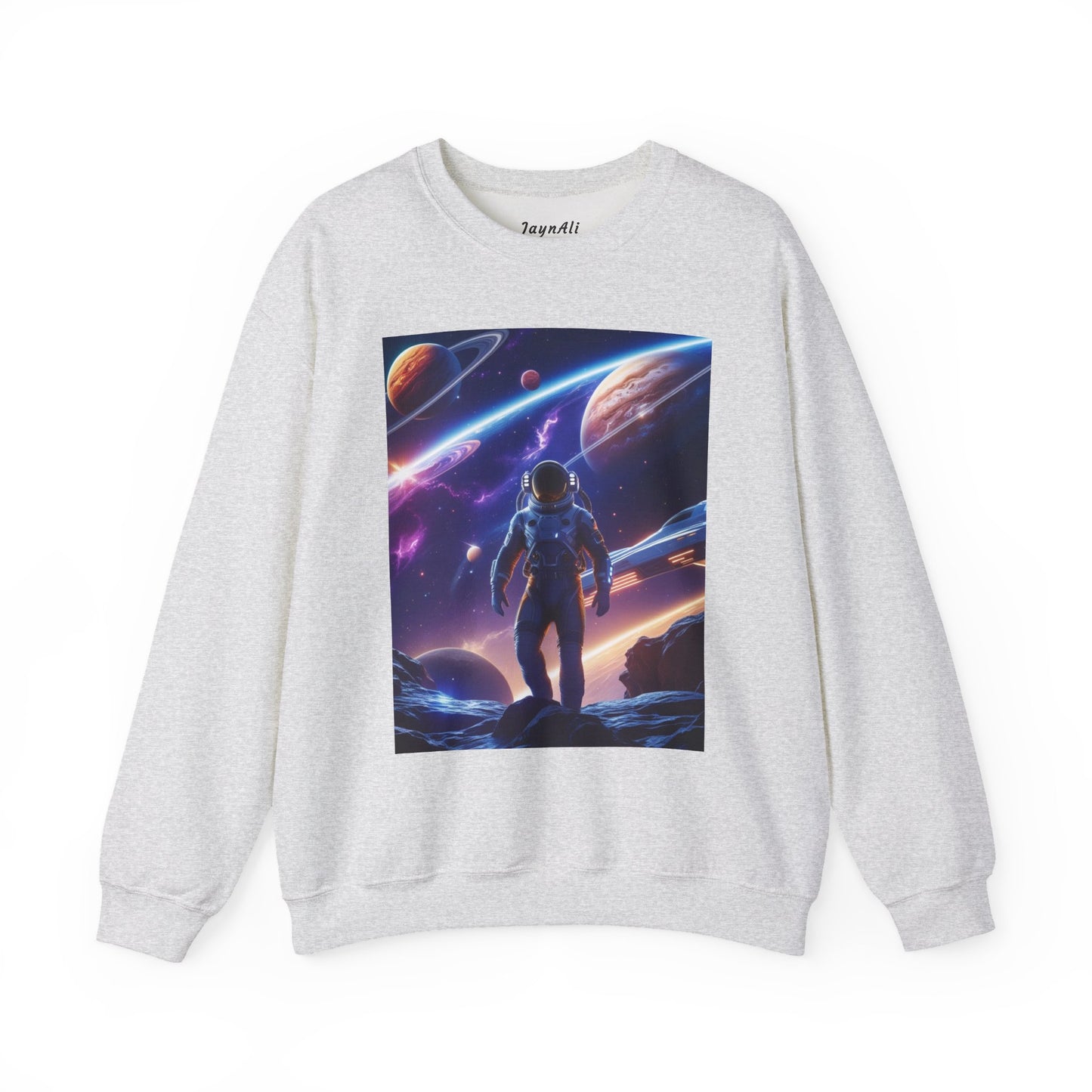 Cosmic Explorer Crewneck Sweatshirt - Space Design, Gift for Astronomy Lovers