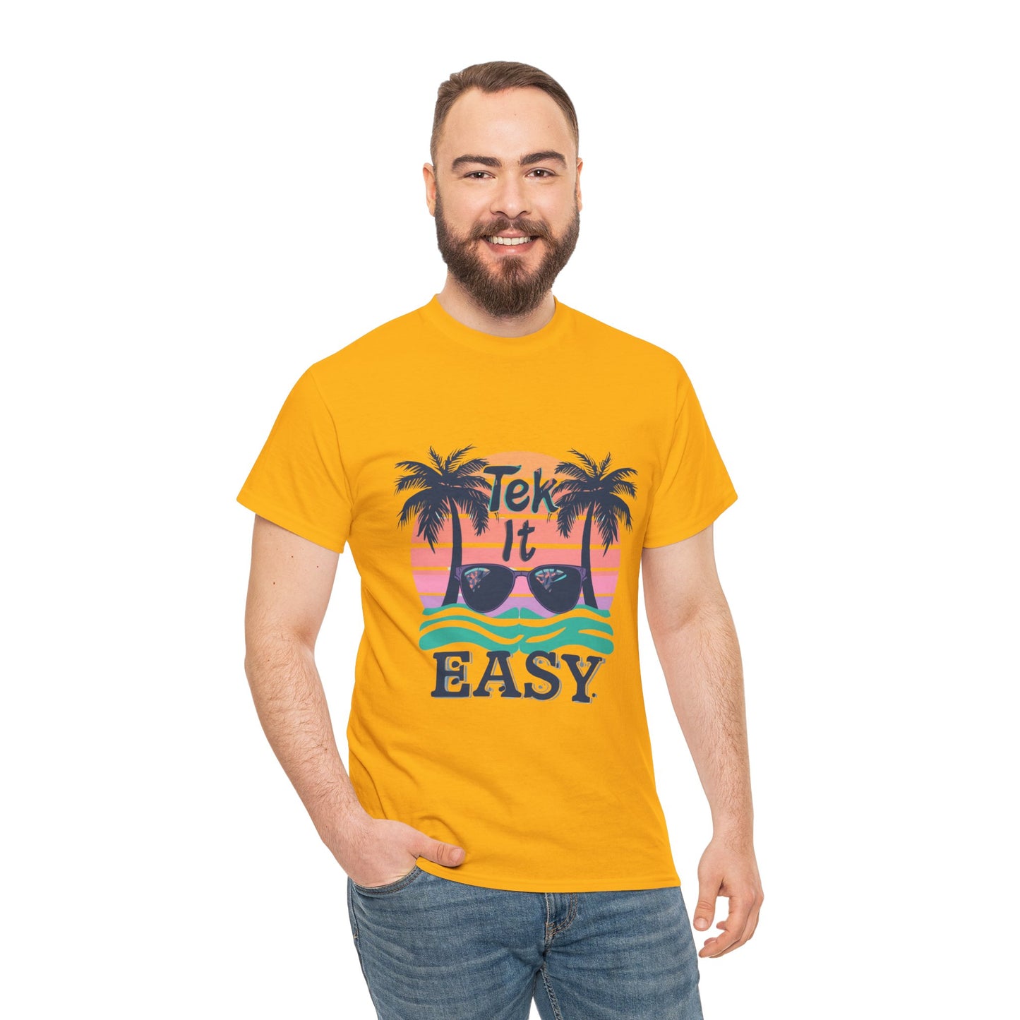 Tek It Easy T-Shirt — Funny Relaxed Vibe Tee