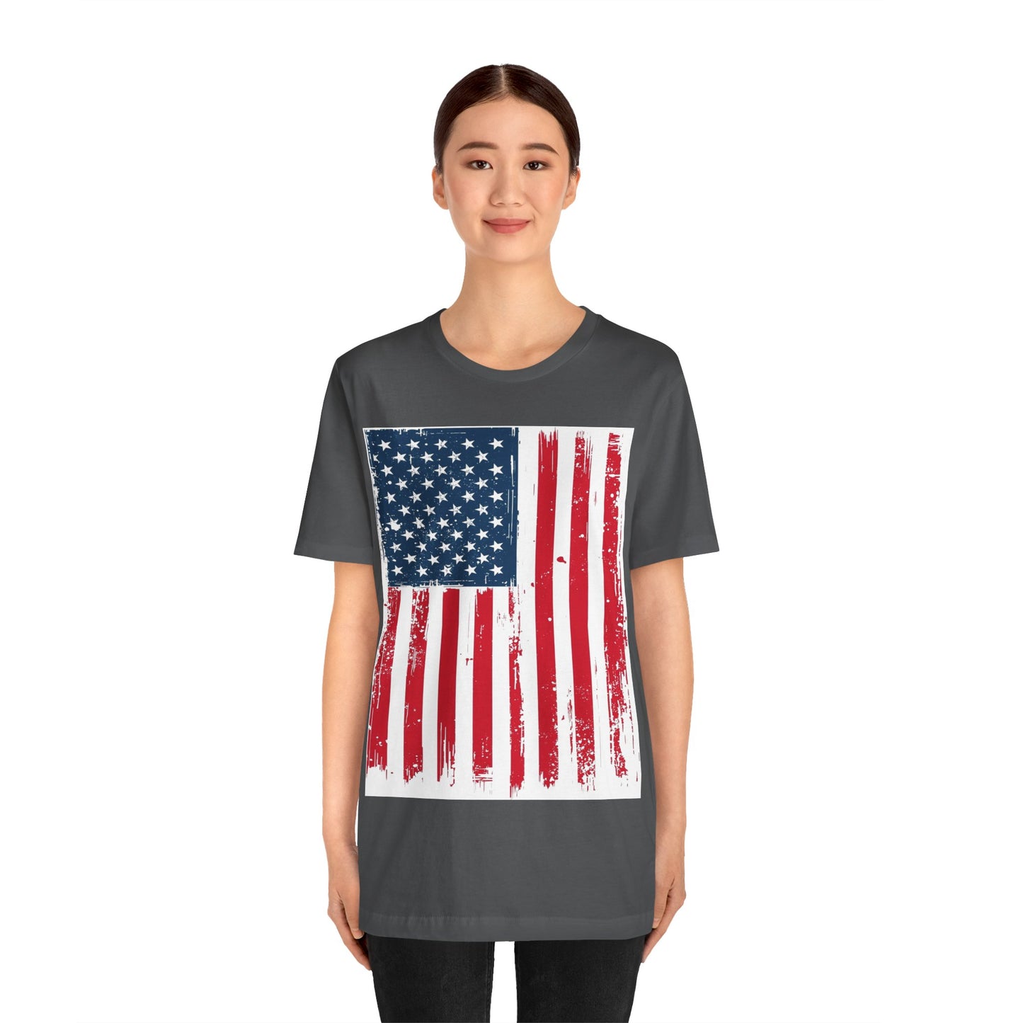 Camiseta Unisex Patriótica - Camisa de Bandera Americana Estilo Grunge, Ropa del Día de la Independencia, Celebración del 4 de Julio, Ropa Casual de Verano, Regalo para [...]