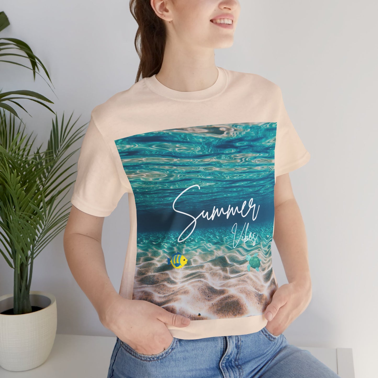 Summer Vibe Graphic Tee - Unisex Heavy Cotton Shirt for Him or Her