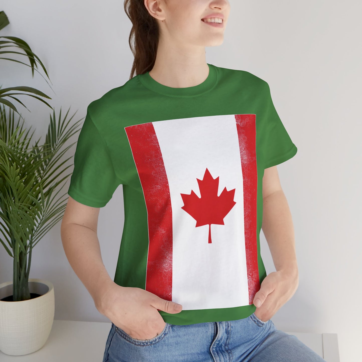 Canada Flag Unisex Jersey Short Sleeve Tee