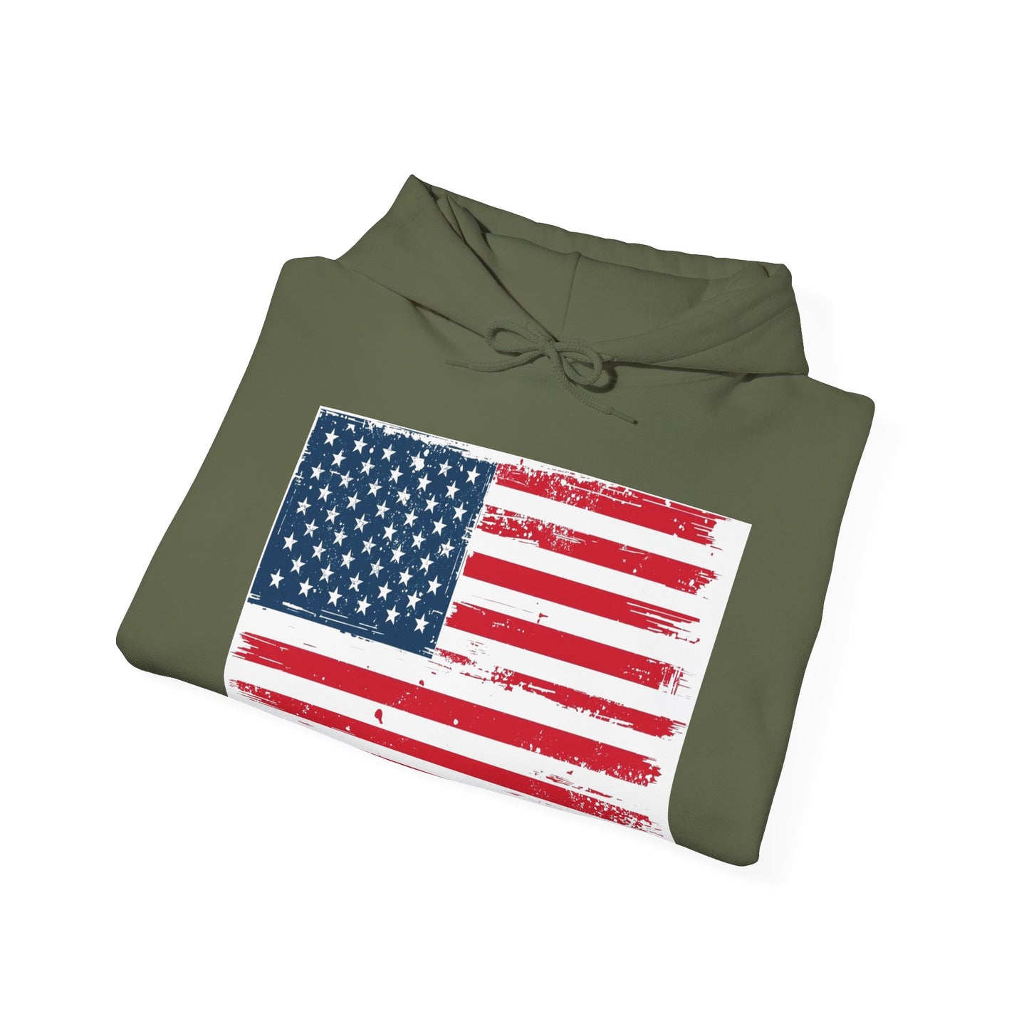 Vintage American Flag Hoodie, Unisex Sweatshirt for Independence Day, Patriotic Gift, Cozy Outerwear, 4th of July Celebration