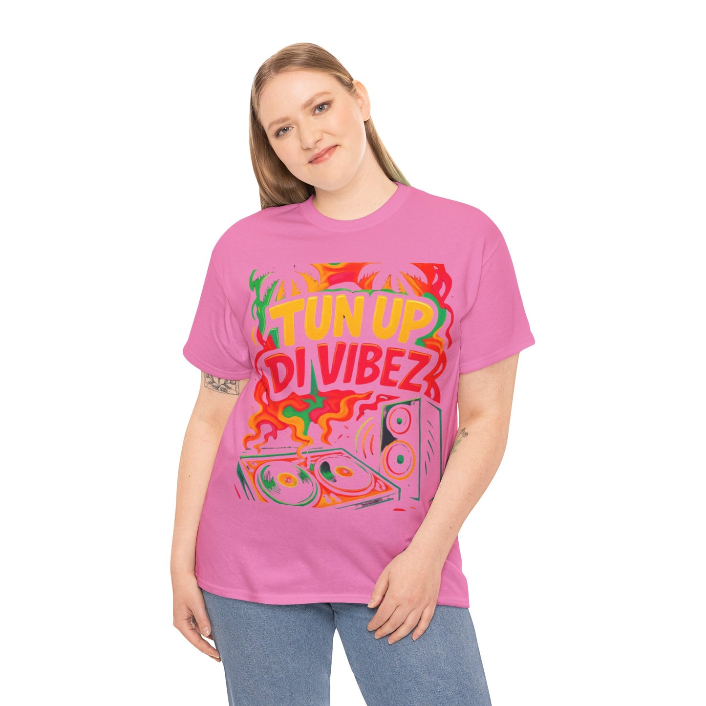 Tun Up Di Vibes T-Shirt — Caribbean Party Reggae Festival Tee