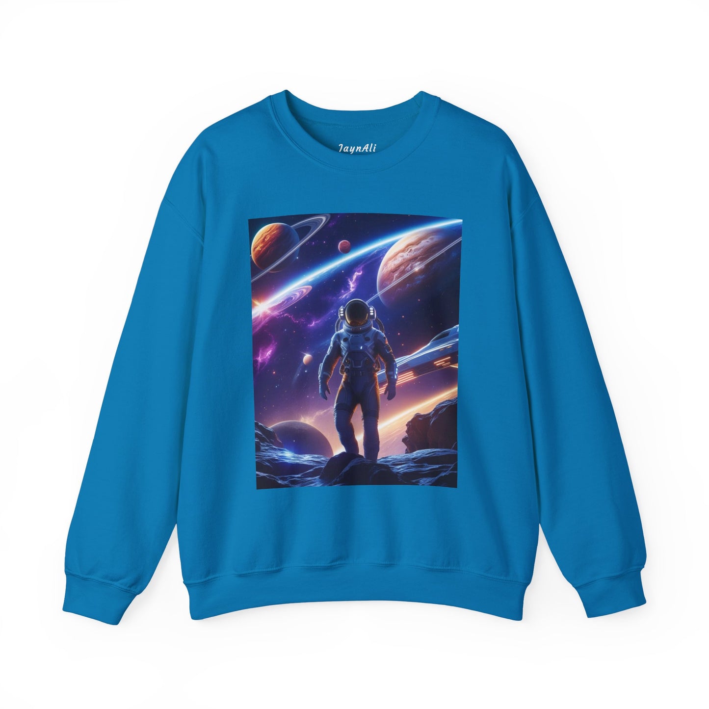 Cosmic Explorer Crewneck Sweatshirt - Space Design, Gift for Astronomy Lovers