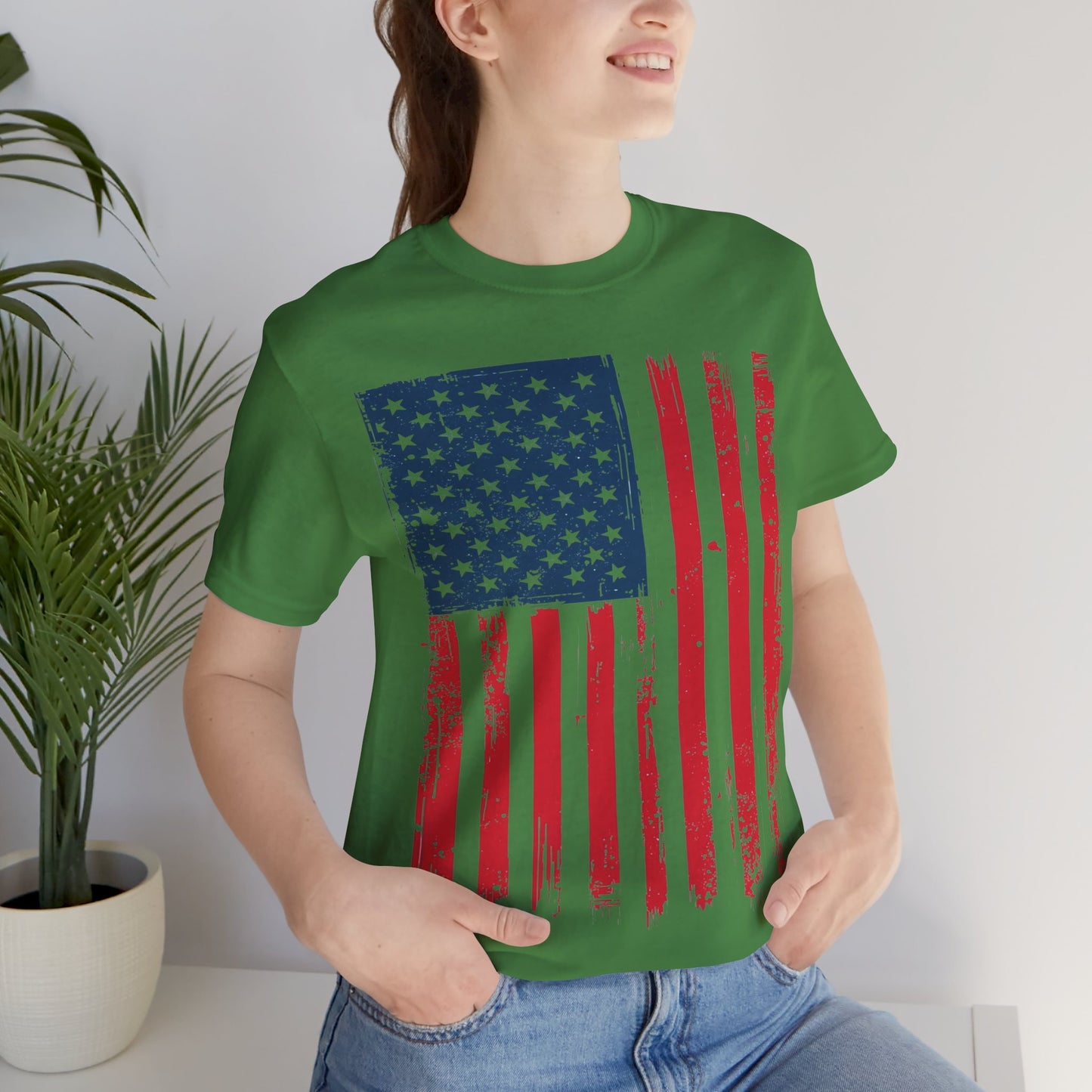 Patriotic Unisex Tee - Grunge American Flag Shirt, Independence Day Apparel, July 4th Celebration, Casual Summer Wear, Gift for [...]