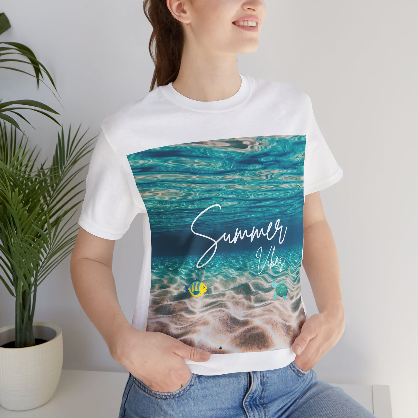 Summer Vibe Graphic Tee - Unisex Heavy Cotton Shirt for Him or Her