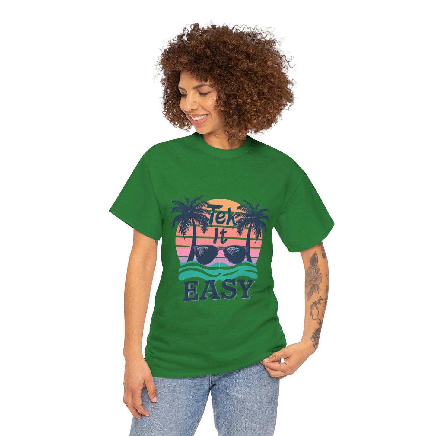 Tek It Easy T-Shirt — Funny Relaxed Vibe Tee