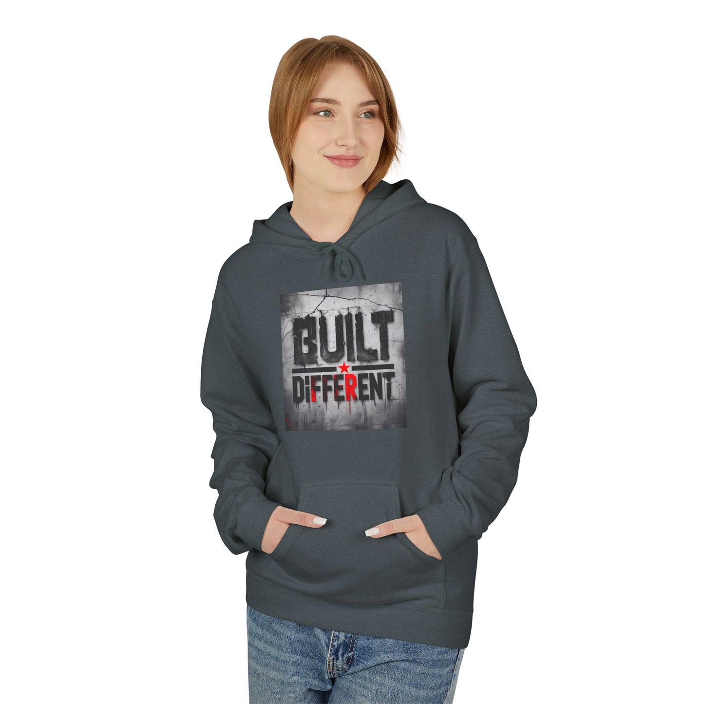 Built Different Midweight Soft style Fleece Hoodie, Unisex Comfort, Casual Wear for All Occasions
