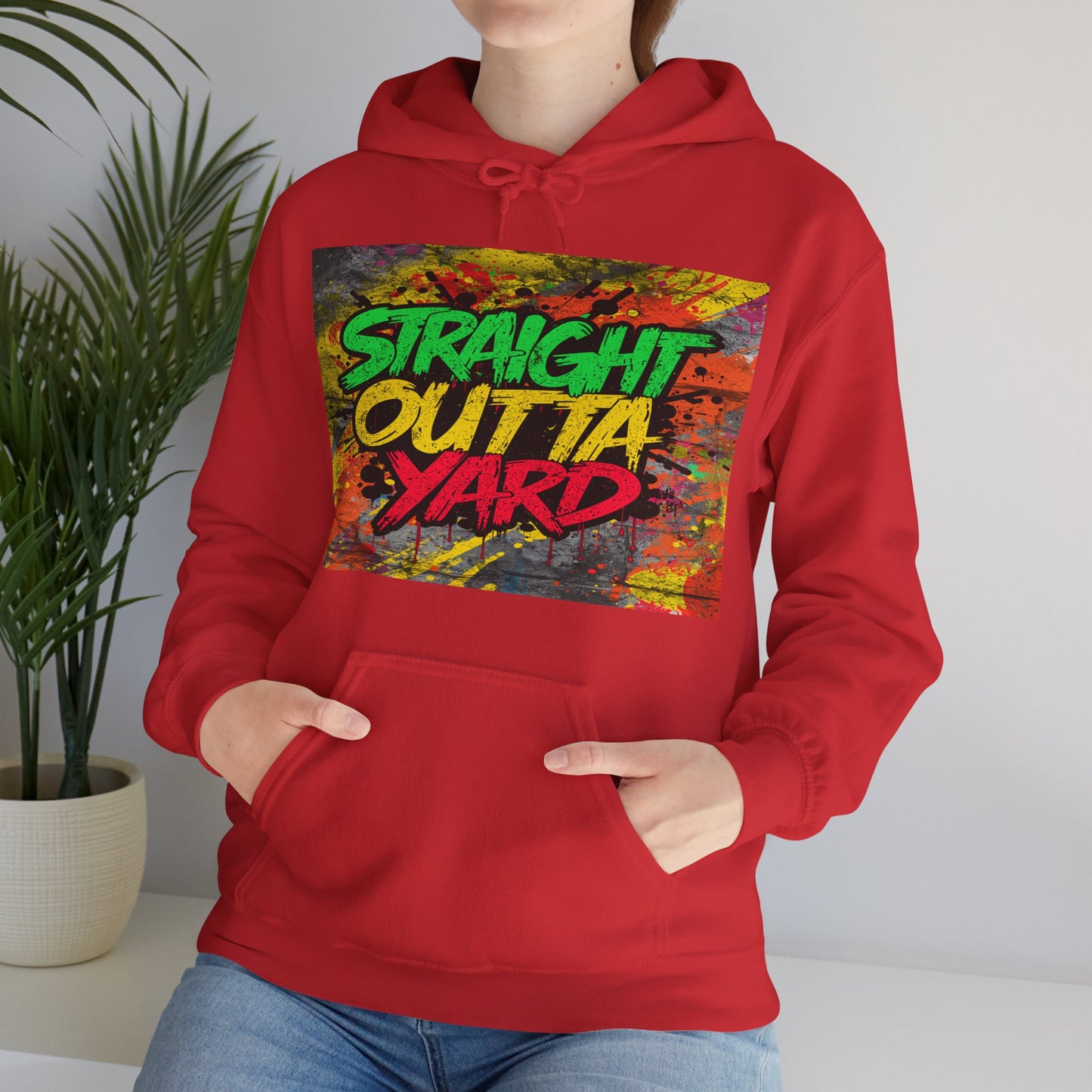 Straight Outta Yard Hoodie — Funny Gardening & Backyard Work Hoodie