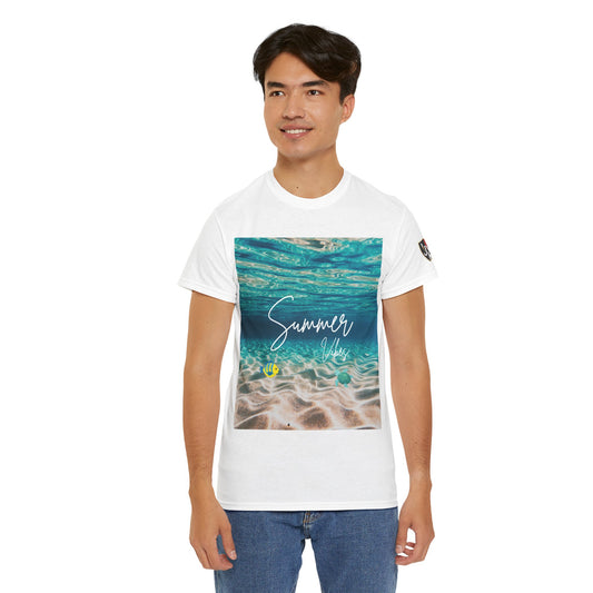 Summer Vibe Graphic Tee - Unisex Heavy Cotton Shirt for Him or Her