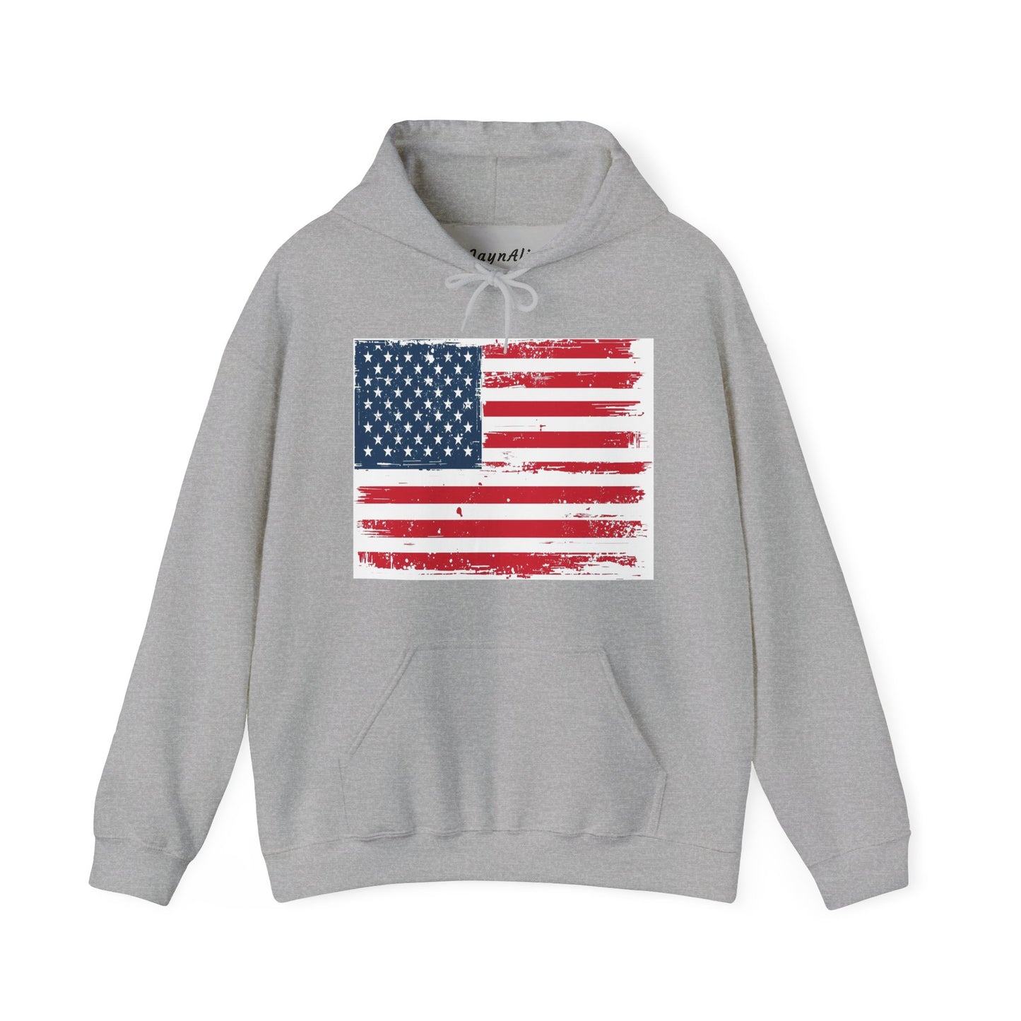 Vintage American Flag Hoodie, Unisex Sweatshirt for Independence Day, Patriotic Gift, Cozy Outerwear, 4th of July Celebration