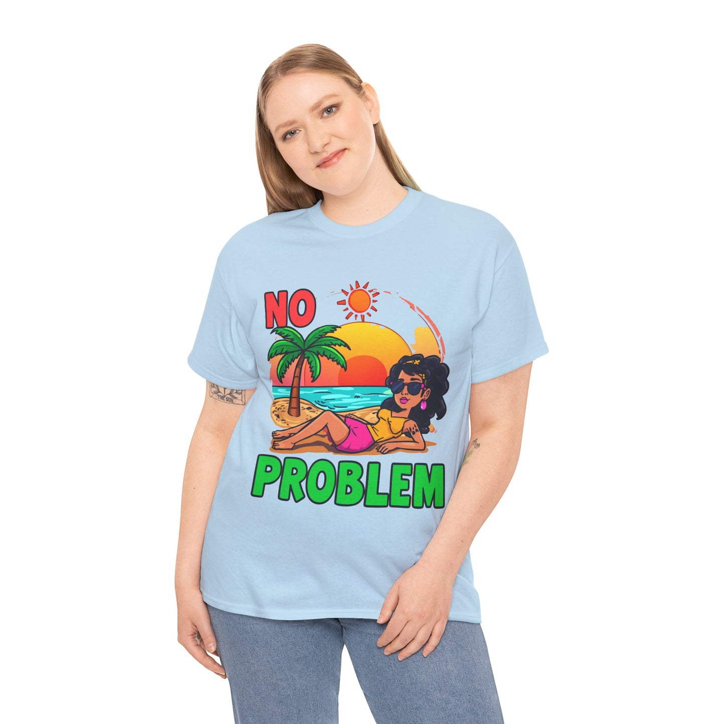 No Problem T-Shirt — Casual Graphic Tee with 'No Problem' Slogan