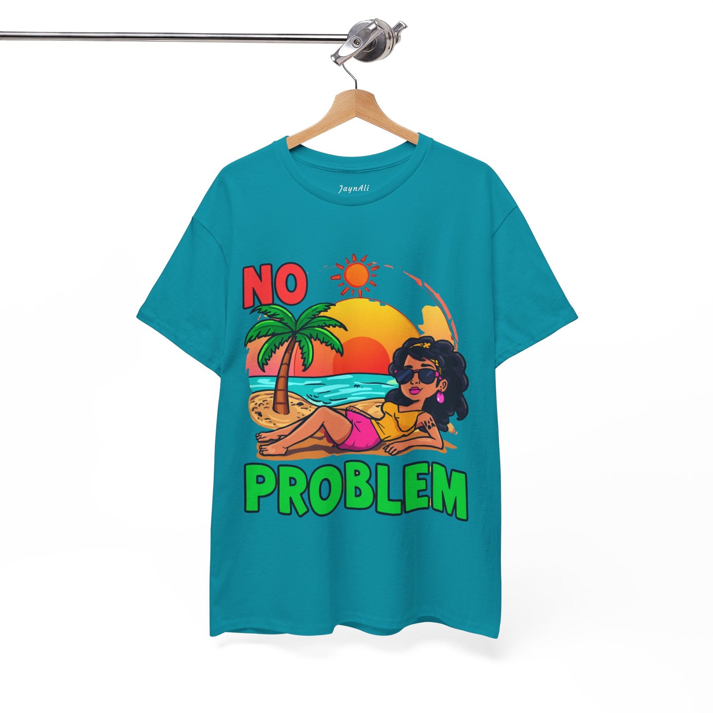 No Problem T-Shirt — Casual Graphic Tee with 'No Problem' Slogan