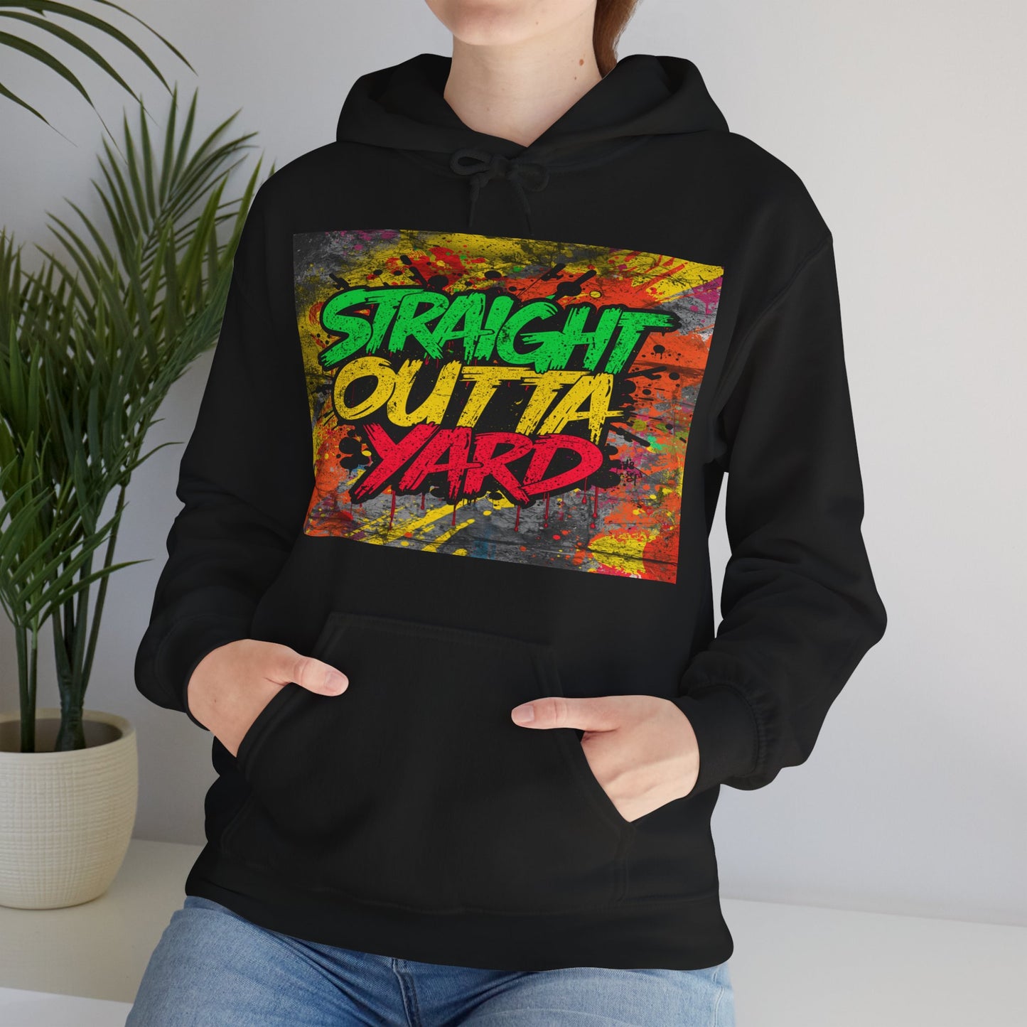 Straight Outta Yard Hoodie — Funny Gardening & Backyard Work Hoodie