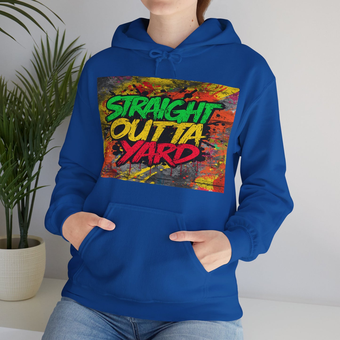 Straight Outta Yard Hoodie — Funny Gardening & Backyard Work Hoodie