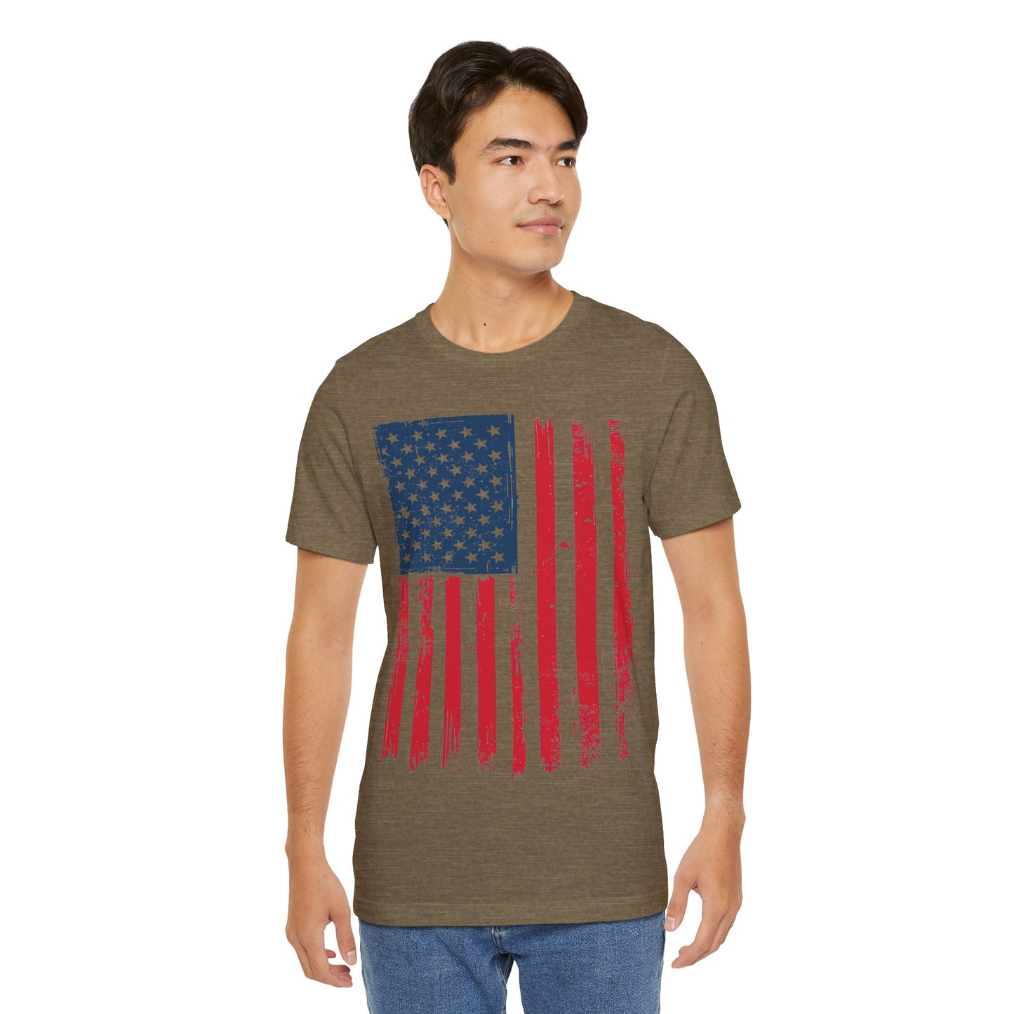 Patriotic Unisex Tee - Grunge American Flag Shirt, Independence Day Apparel, July 4th Celebration, Casual Summer Wear, Gift for [...]