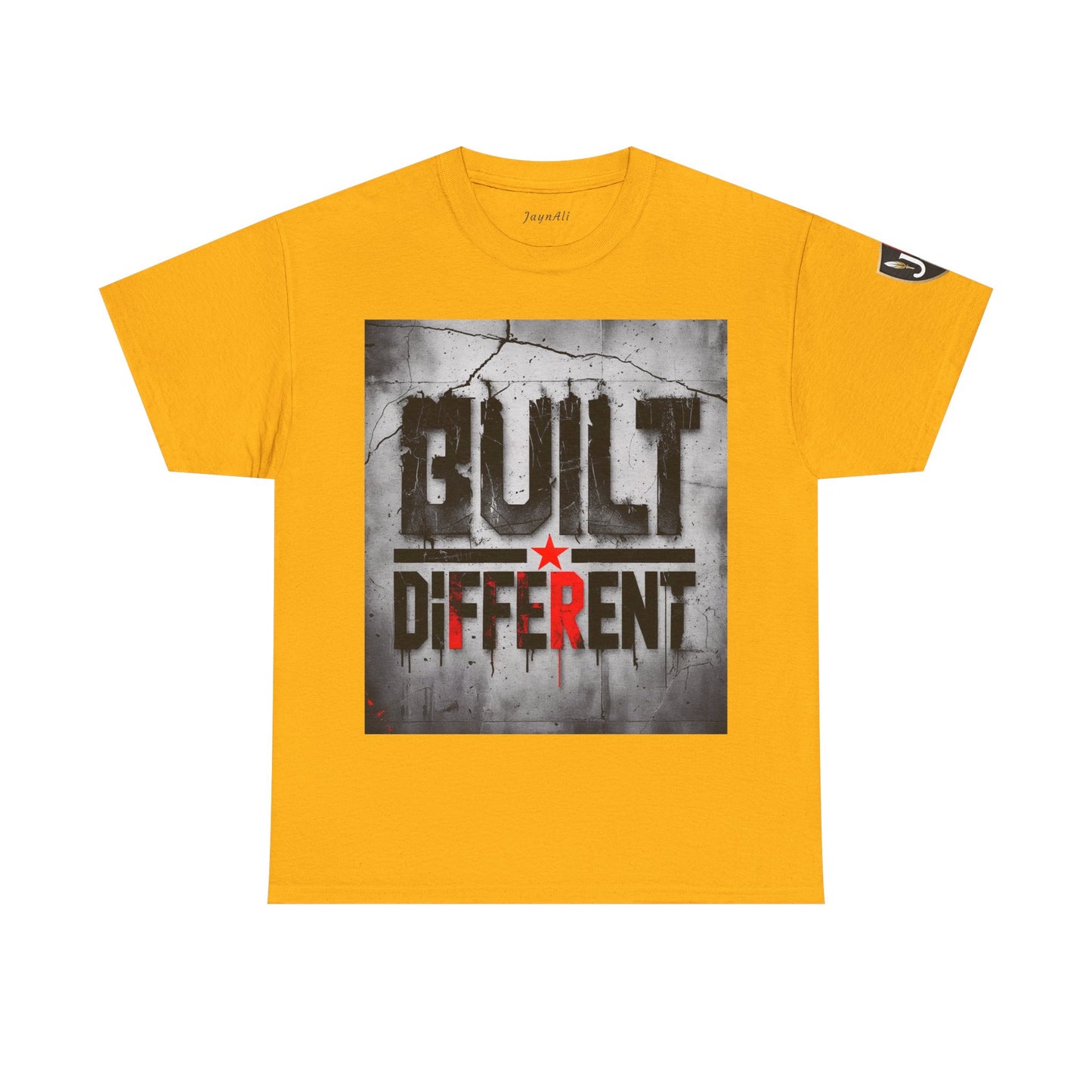 Graphic Tee - Built Different, Motivational Shirt for Him or Her