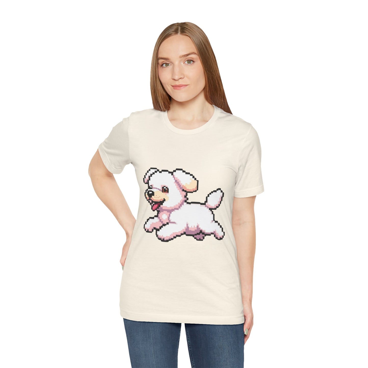 Cute Puppy Graphic Tee, Dog Lover T-Shirt, Gift for Pet Owners, Casual Everyday Wear, Perfect for Birthdays and Animal Lovers