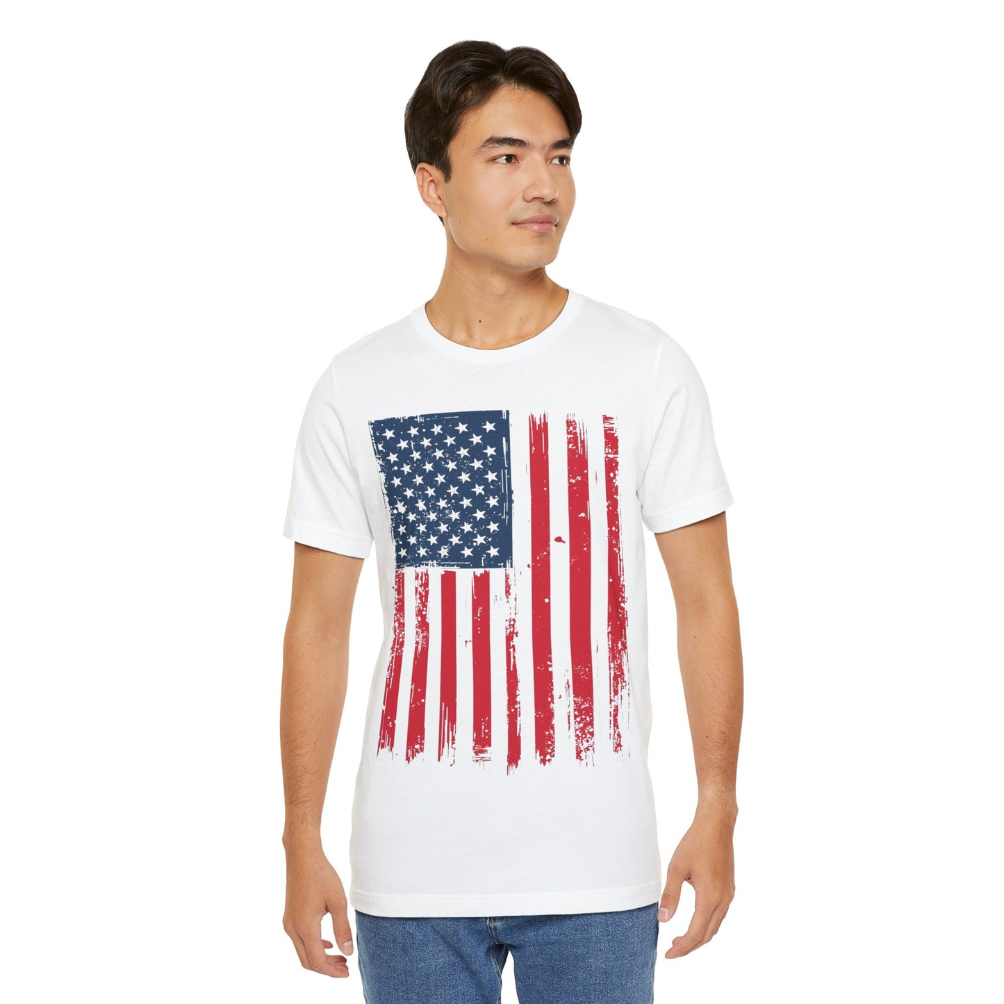 Patriotic Unisex Tee - Grunge American Flag Shirt, Independence Day Apparel, July 4th Celebration, Casual Summer Wear, Gift for [...]