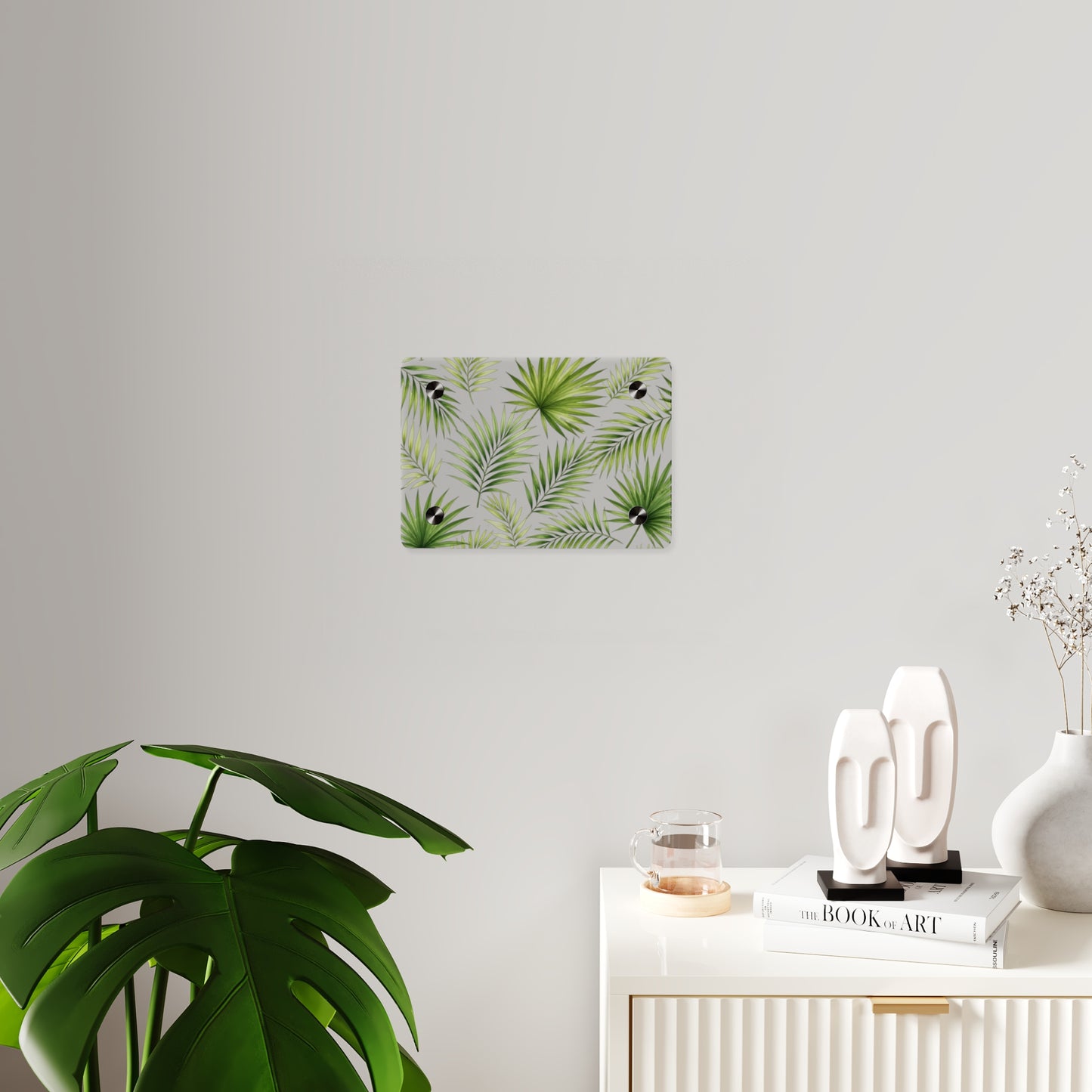 Acrylic Wall Art — Tropical Palm Leaf Panel (Green Botanical Décor)