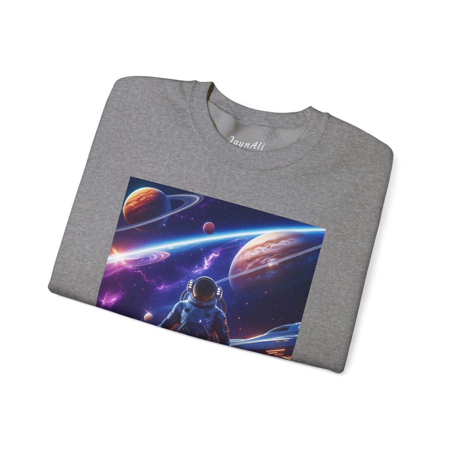 Cosmic Explorer Crewneck Sweatshirt - Space Design, Gift for Astronomy Lovers