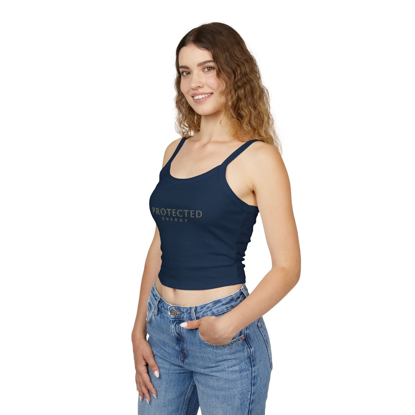 Protected Energy Tank Top — Women's Spaghetti Strap Crop