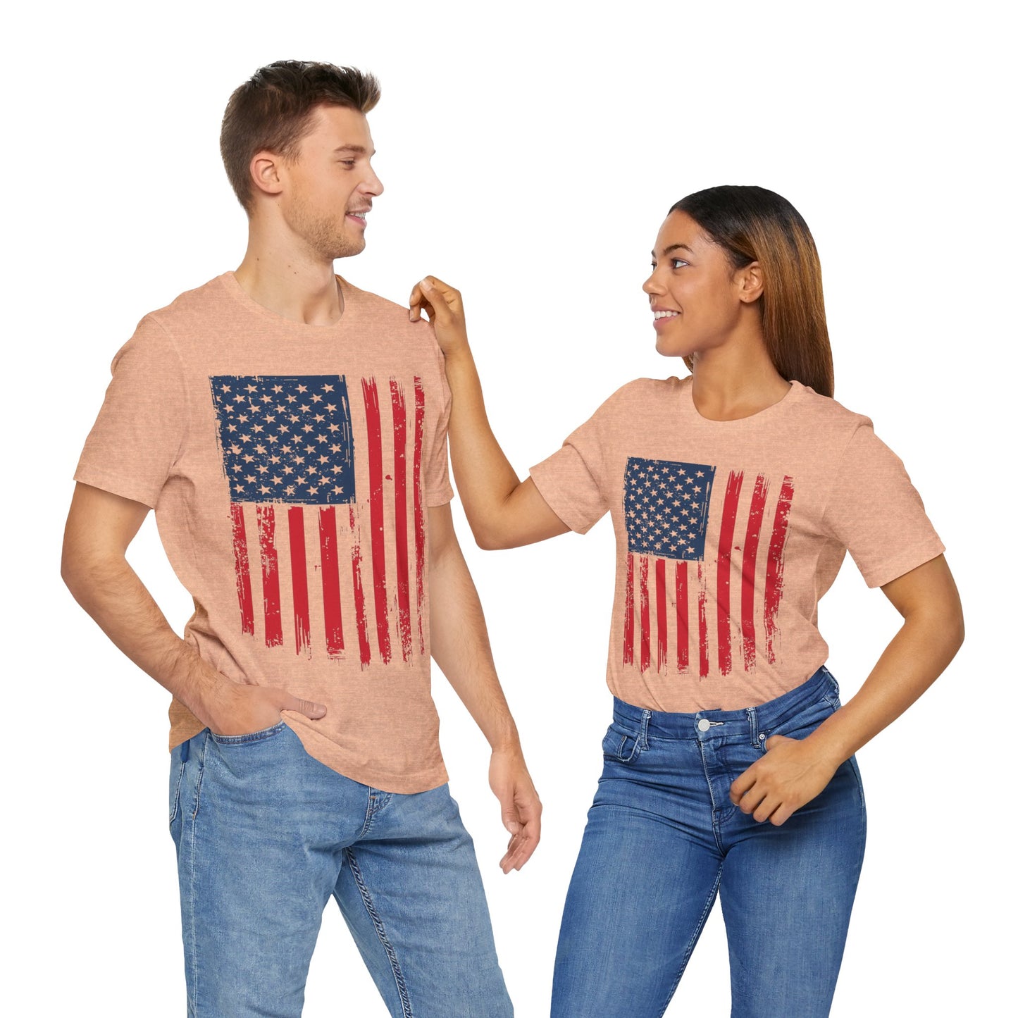 Patriotic Unisex Tee - Grunge American Flag Shirt, Independence Day Apparel, July 4th Celebration, Casual Summer Wear, Gift for [...]