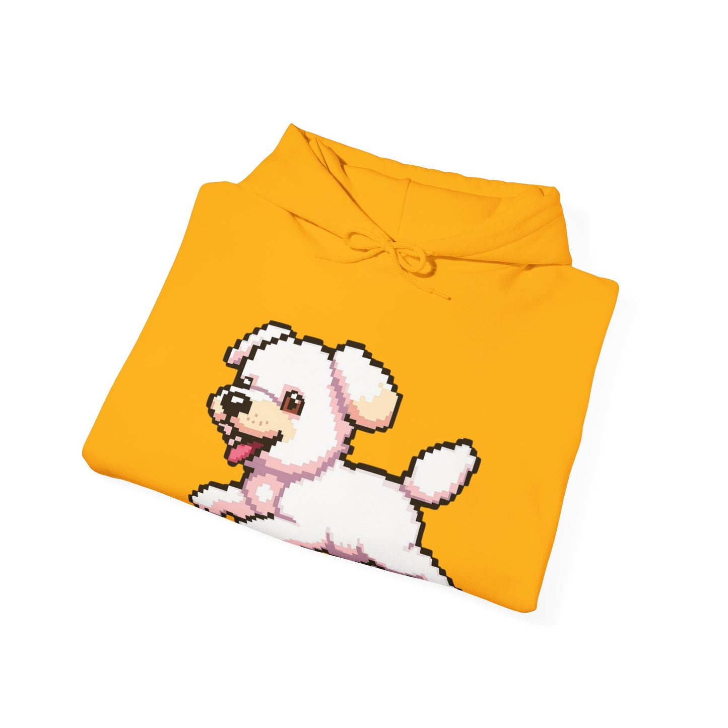 Pixelated Dog Unisex Hoodie, Cozy Pet Lover Sweatshirt, Cute Dog Design, Gift for Animal Lovers, Ideal for Casual Wear, Perfect for Holidays