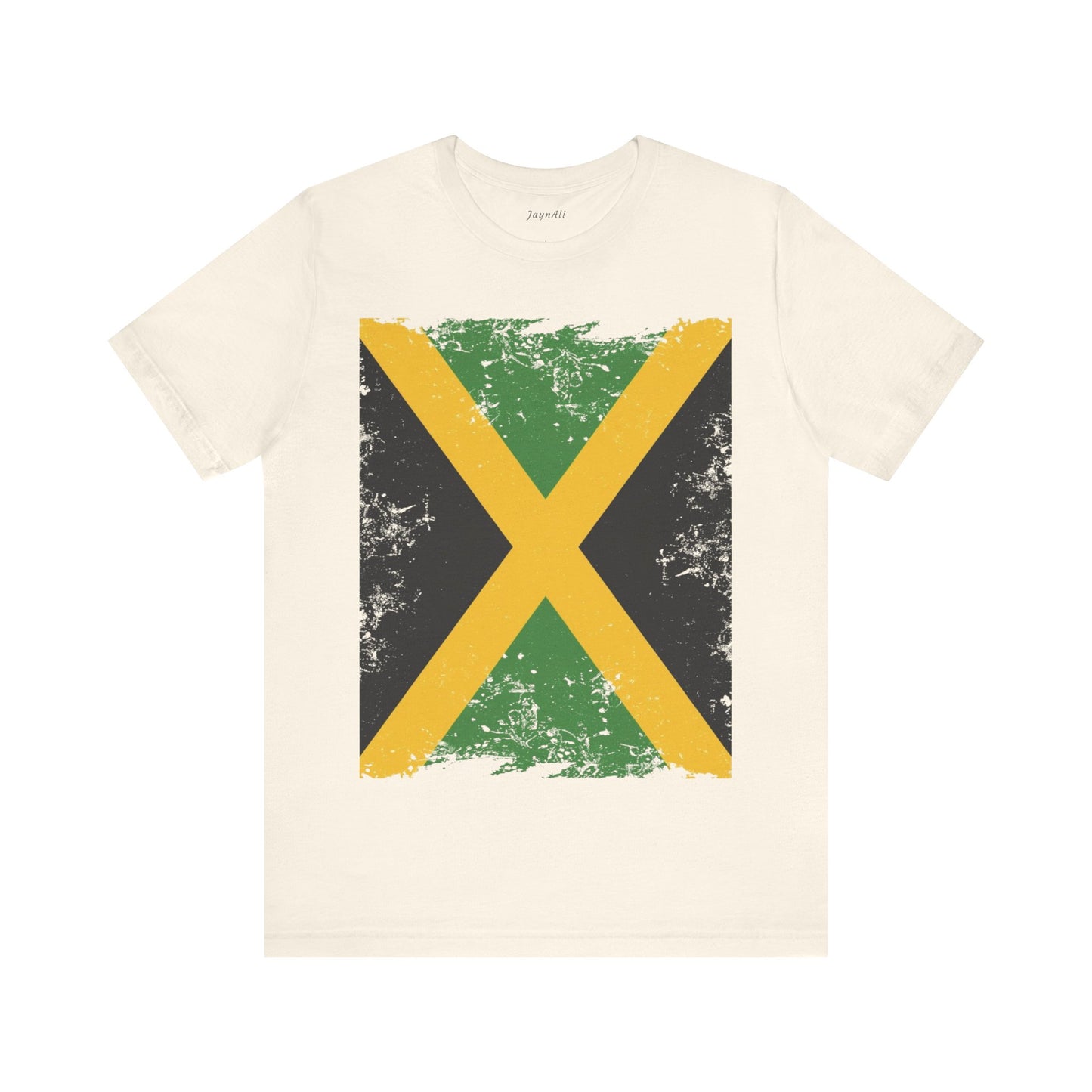 Jamaican Flag Short Sleeve Tee, Unisex Graphic Tee, Casual Wear, Festival Shirt, Gift for Music Lovers, Summer Vibes
