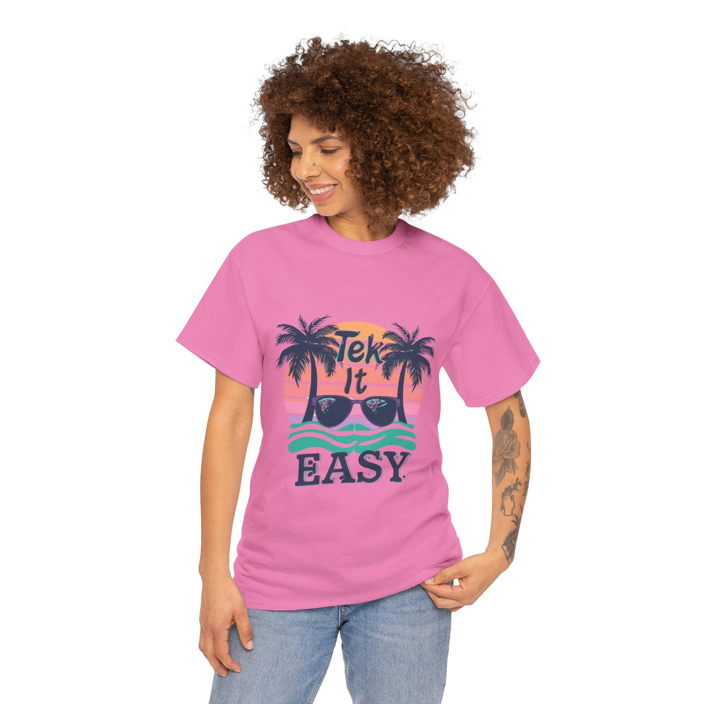 Tek It Easy T-Shirt — Funny Relaxed Vibe Tee