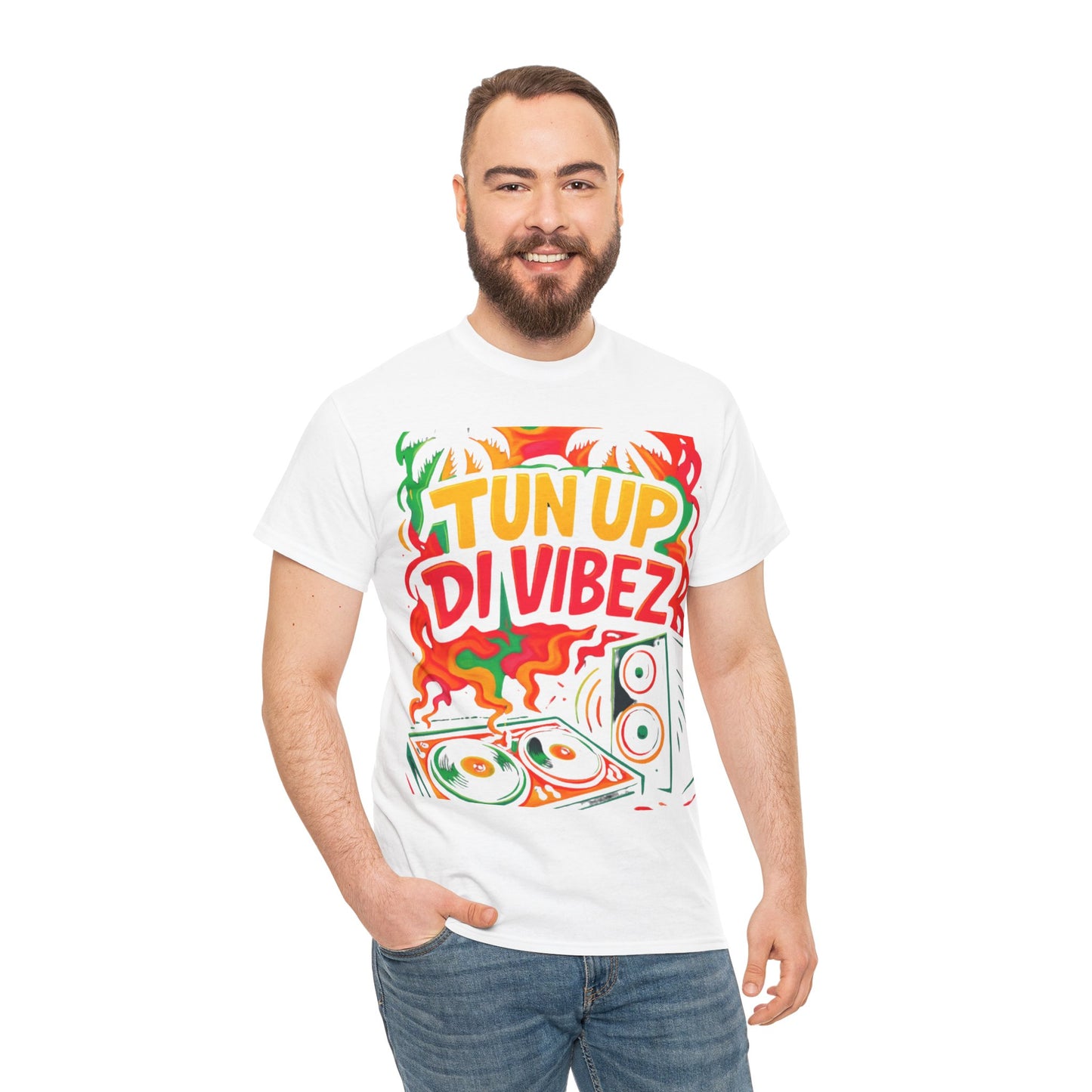 Tun Up Di Vibes T-Shirt — Caribbean Party Reggae Festival Tee