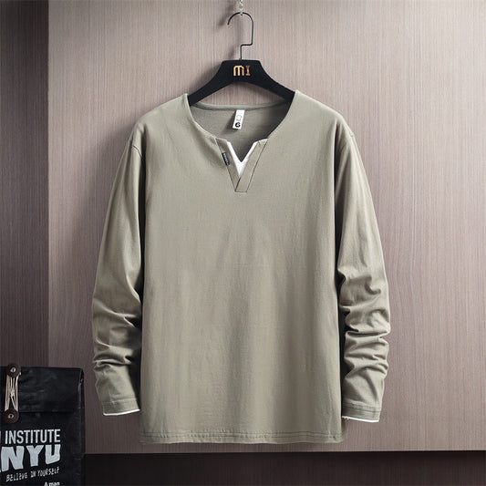 Men's Cotton Long Sleeve Sweatshirt – Casual Autumn Wear