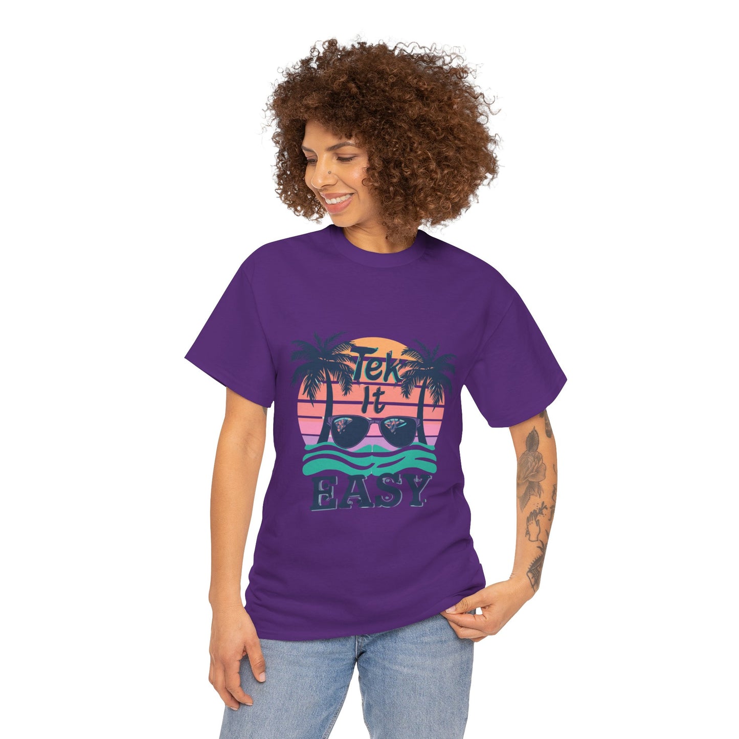 Tek It Easy T-Shirt — Funny Relaxed Vibe Tee