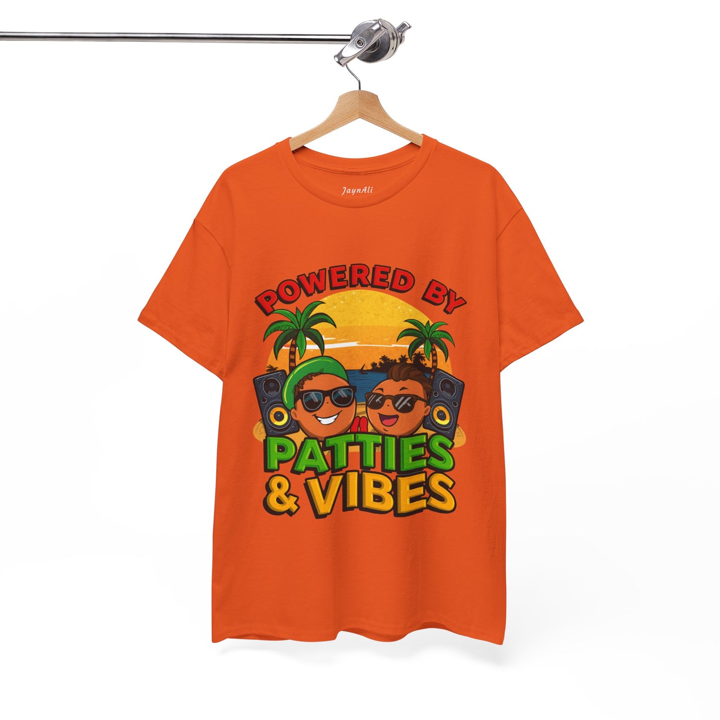 Patties and Vibes T-Shirt — Casual Jamaican Phrase Tee