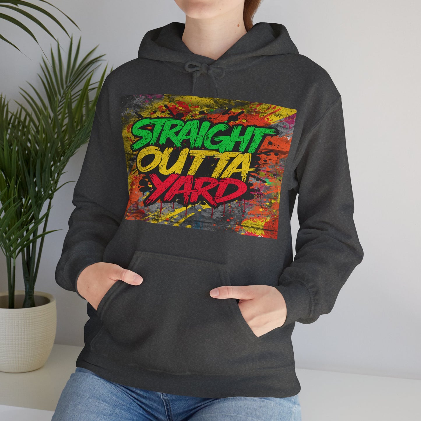 Straight Outta Yard Hoodie — Funny Gardening & Backyard Work Hoodie