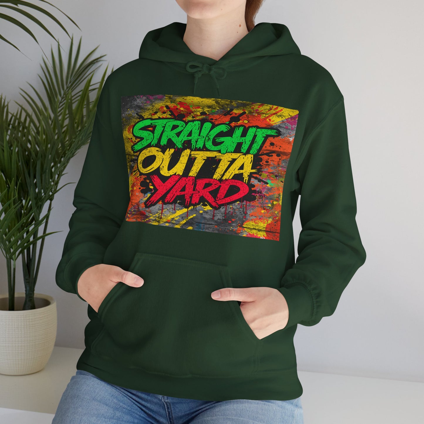Straight Outta Yard Hoodie — Funny Gardening & Backyard Work Hoodie