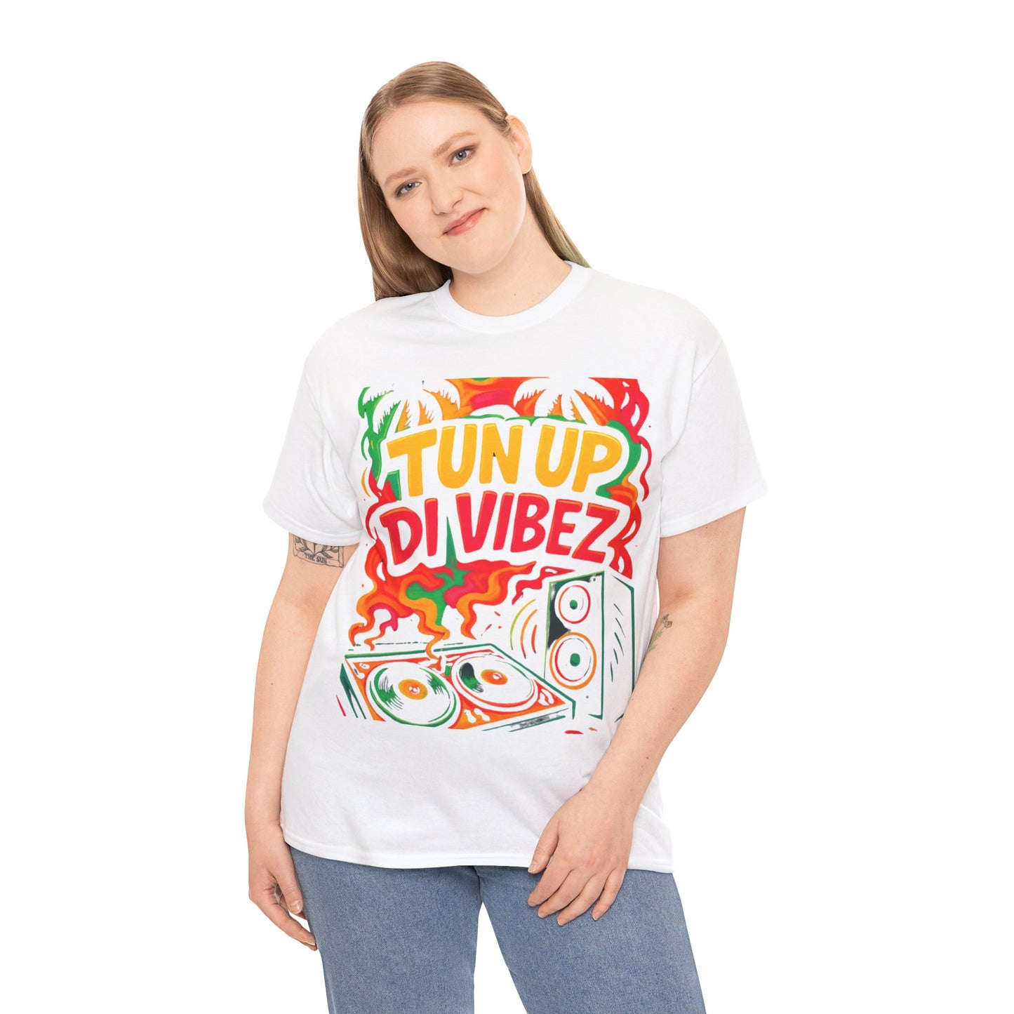 Tun Up Di Vibes T-Shirt — Caribbean Party Reggae Festival Tee