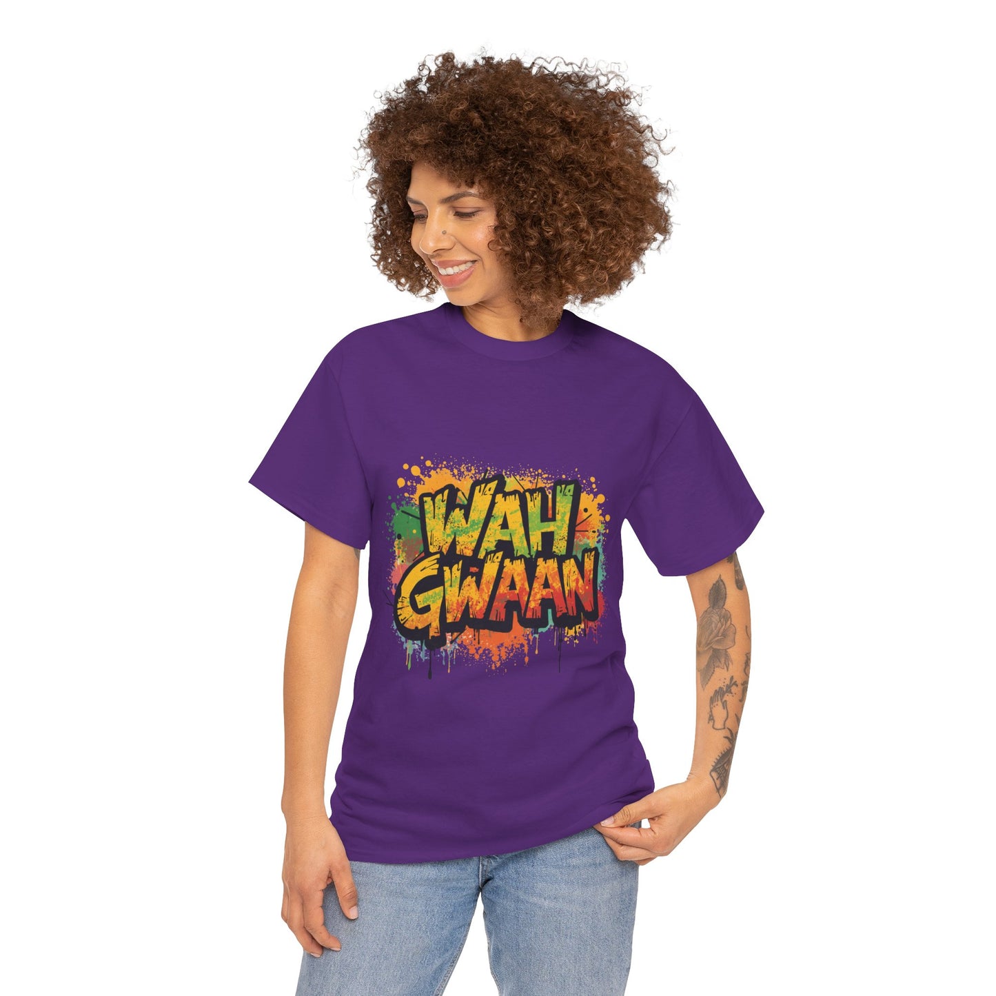 Wah Gwaan Graphic T-Shirt — Casual Jamaican Phrase Tee