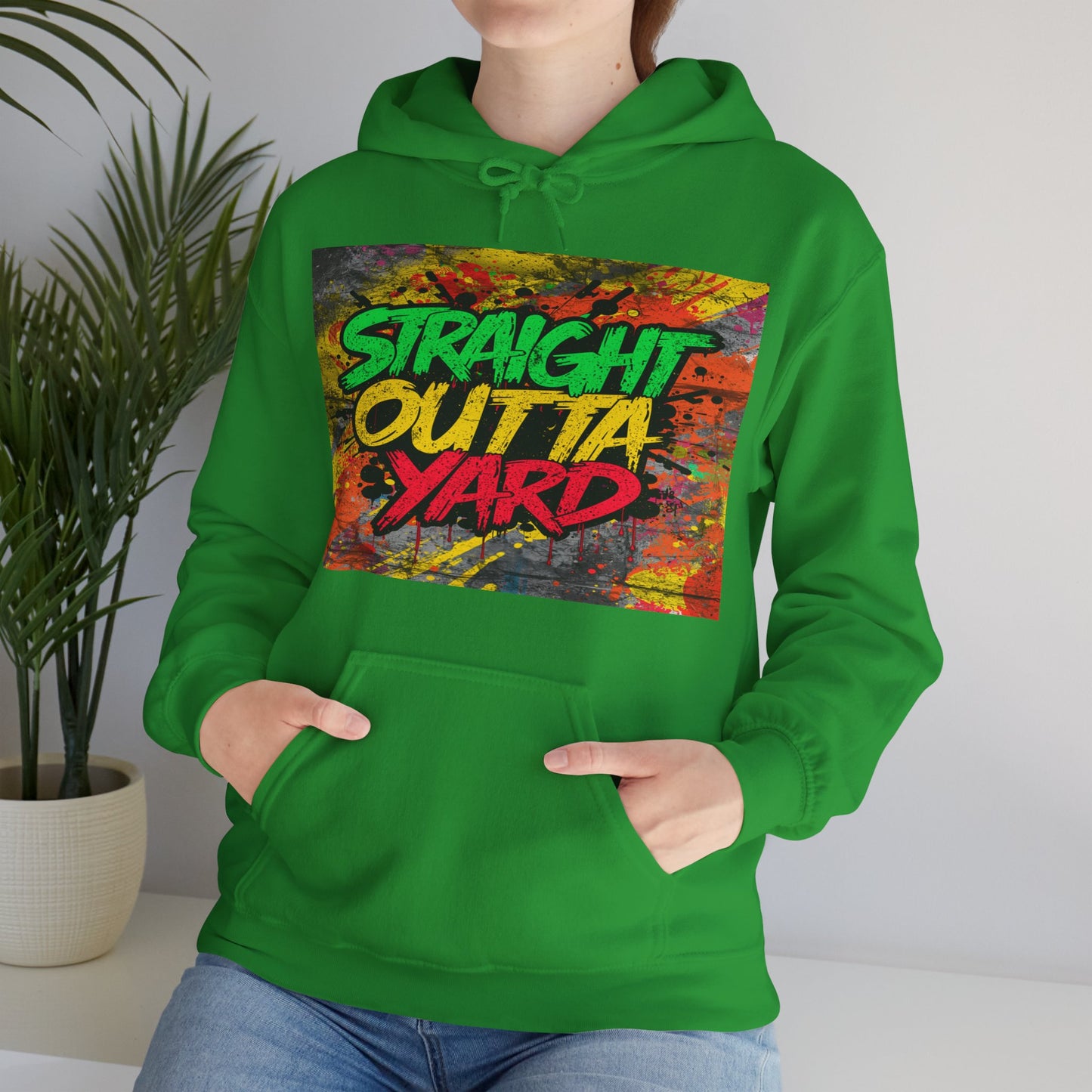 Straight Outta Yard Hoodie — Funny Gardening & Backyard Work Hoodie